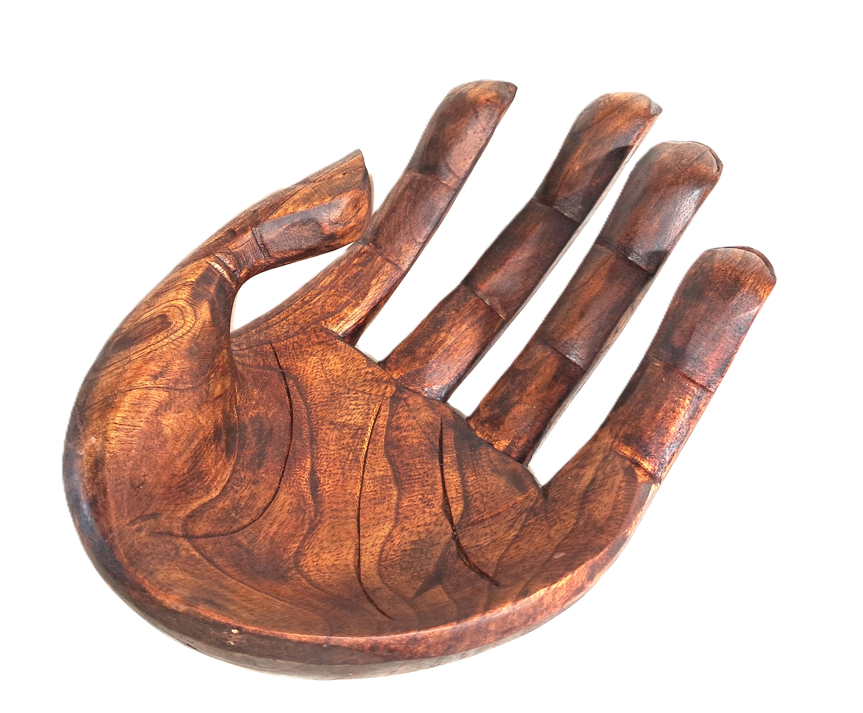Hand bowl, wood carving.