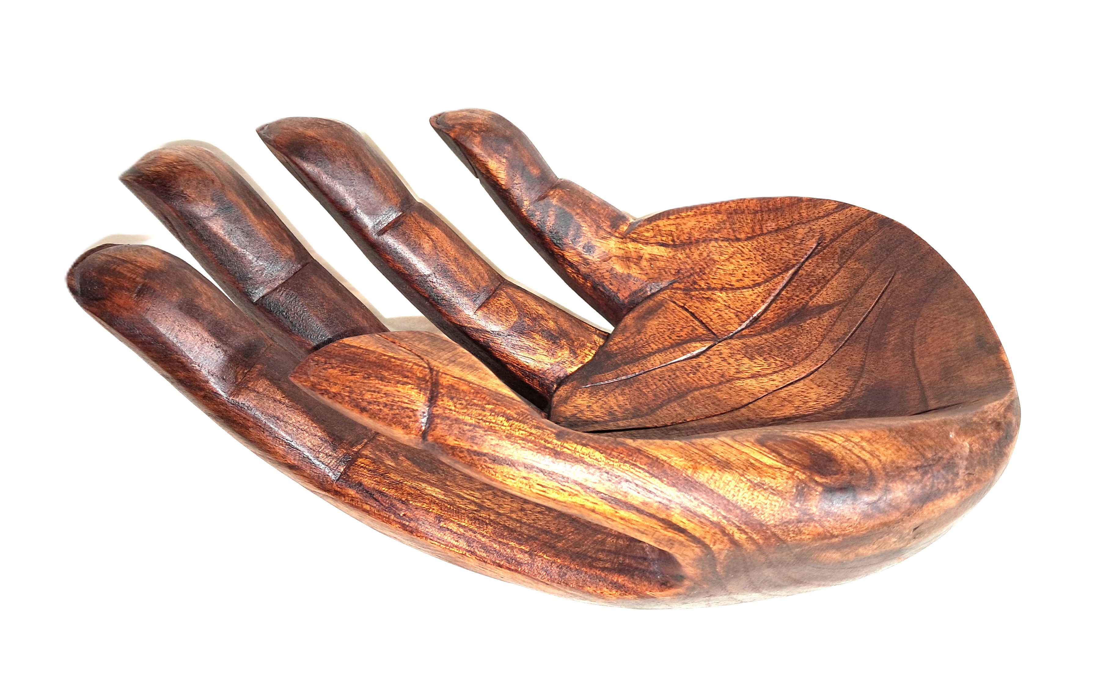 Hand bowl, wood carving.