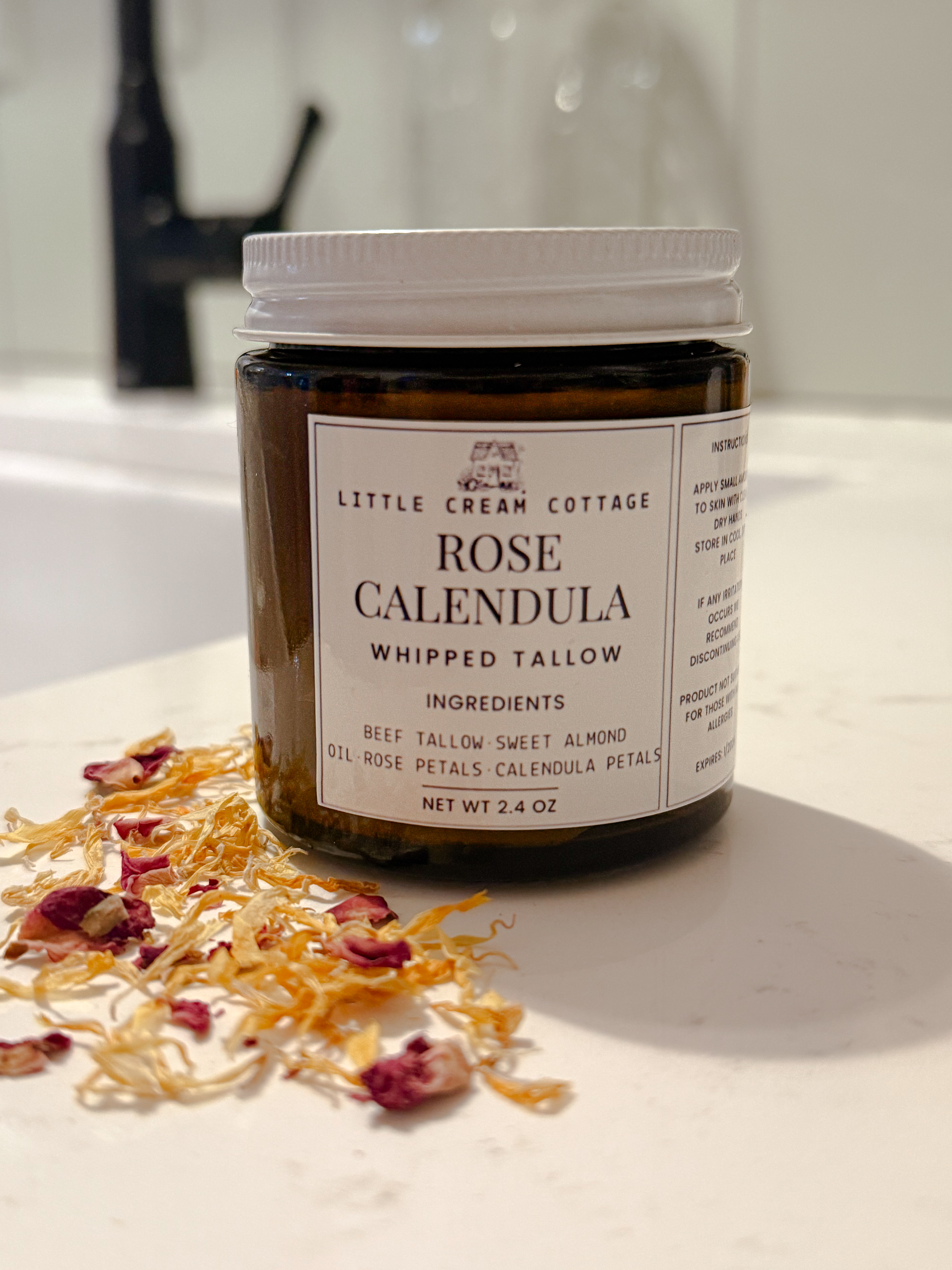 Whipped Tallow | Rose & Calendula Infused