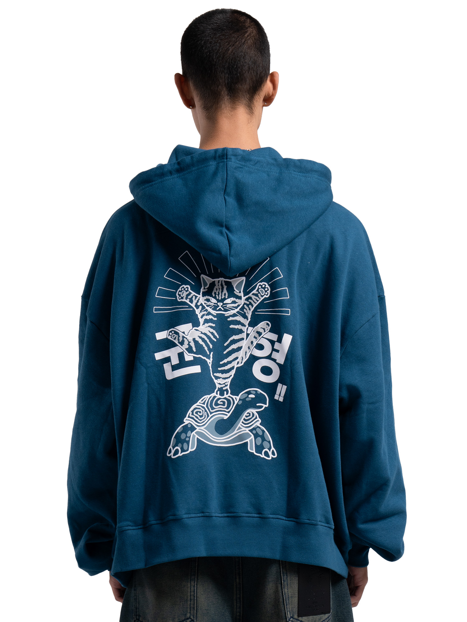 Graphic Blue Hoodie
