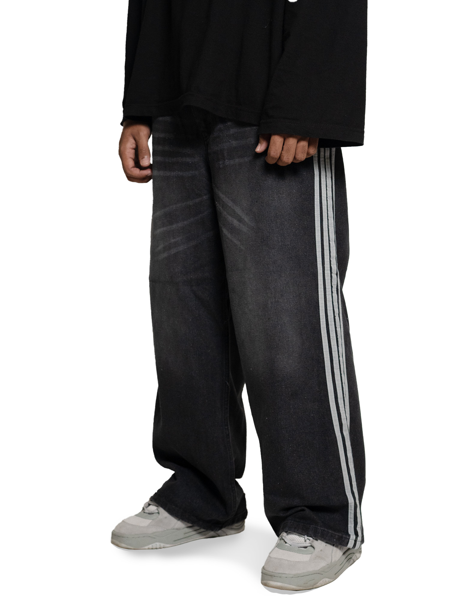 Black Wide-Leg Jeans