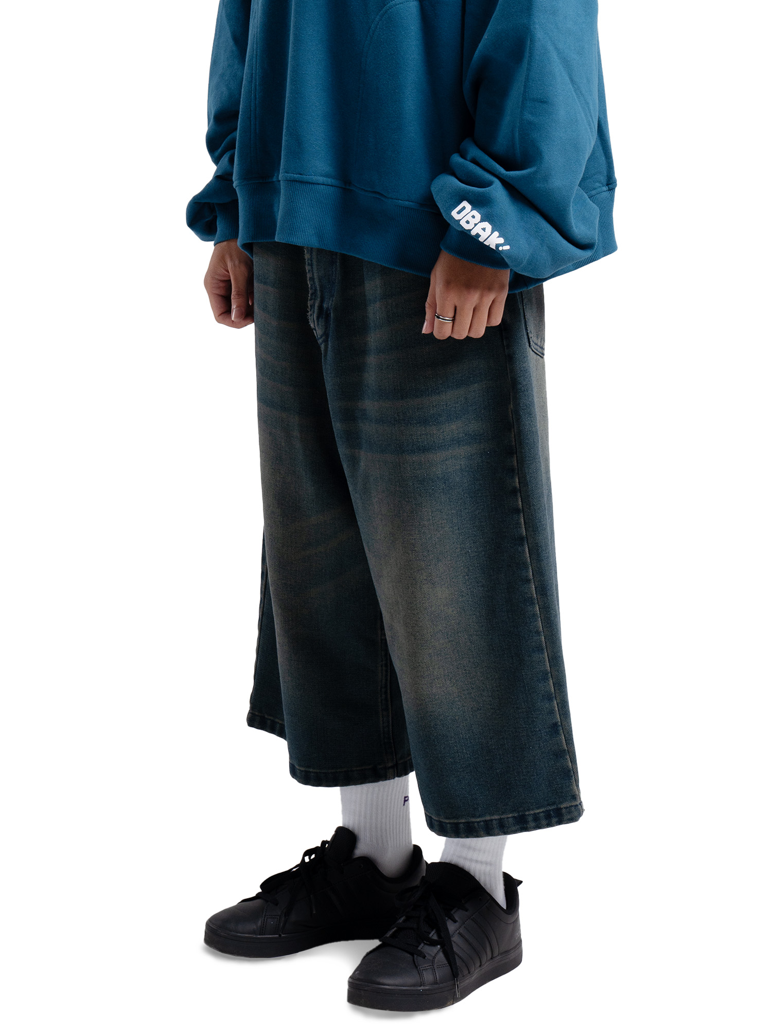 Wide-leg Denim Jeans