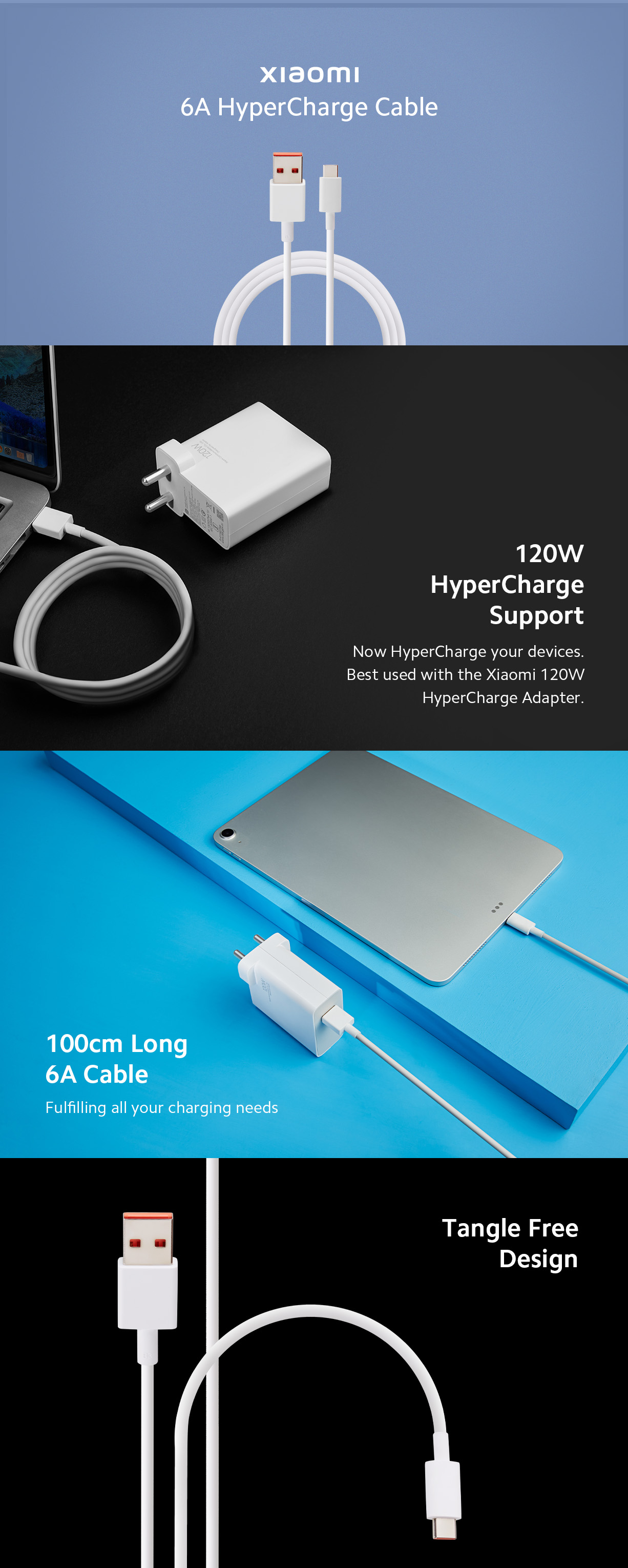 Xiaomi 6A HyperCharge Cable