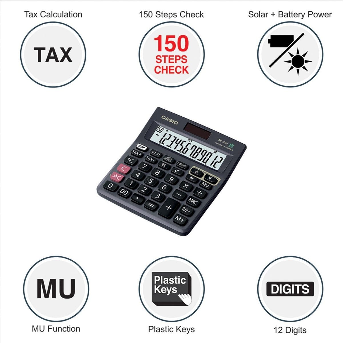 CASIO MJ-120D Calculator