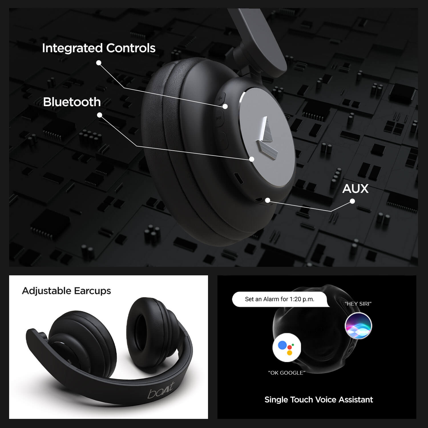 boAt ROCKERZ 450 Wireless Over ear Headphone 