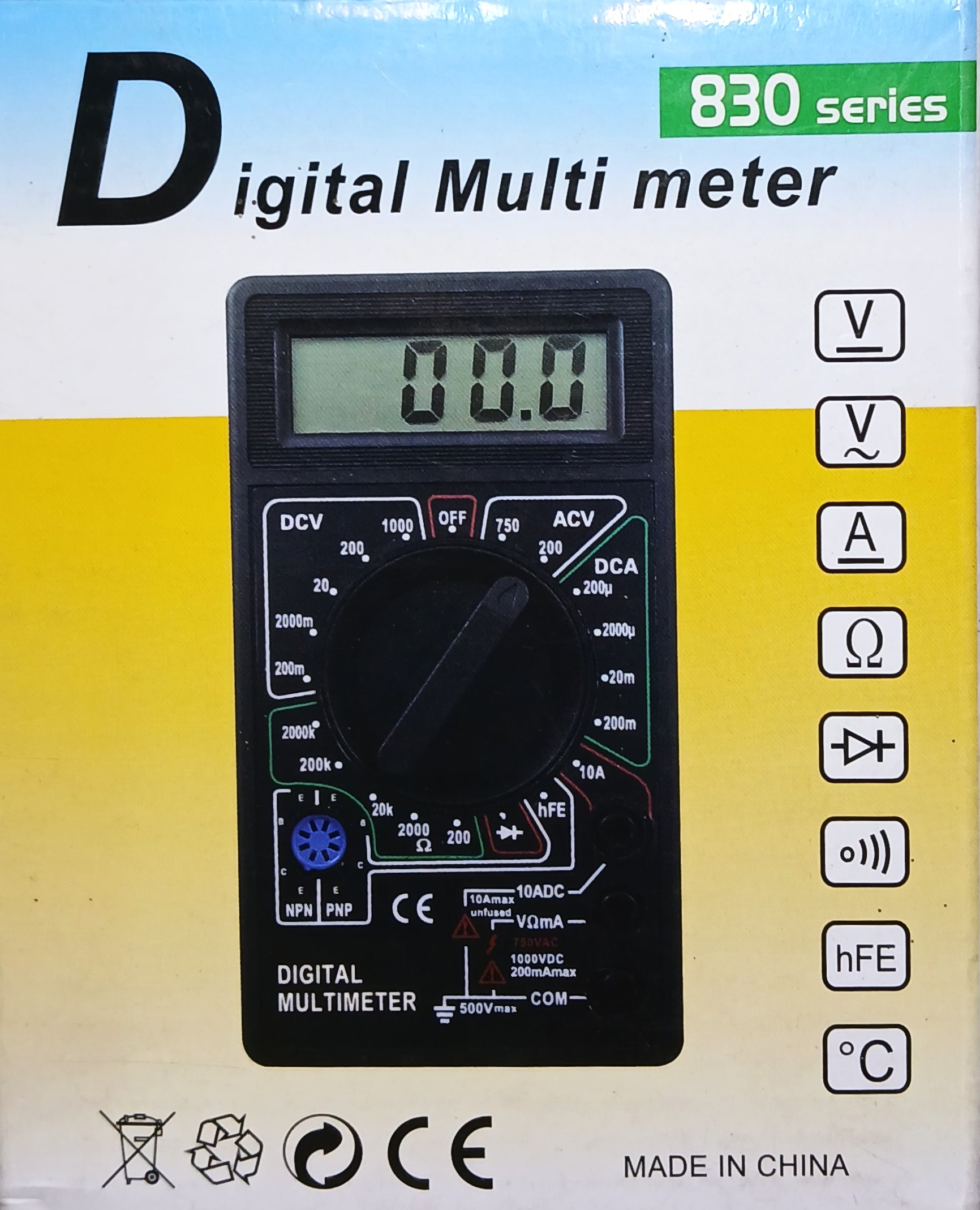Digital Multi meter 830 series