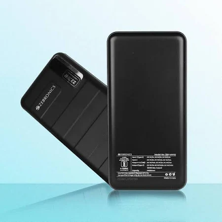 ZEBRONICS 20000 MAH LI ION POWER BANK 