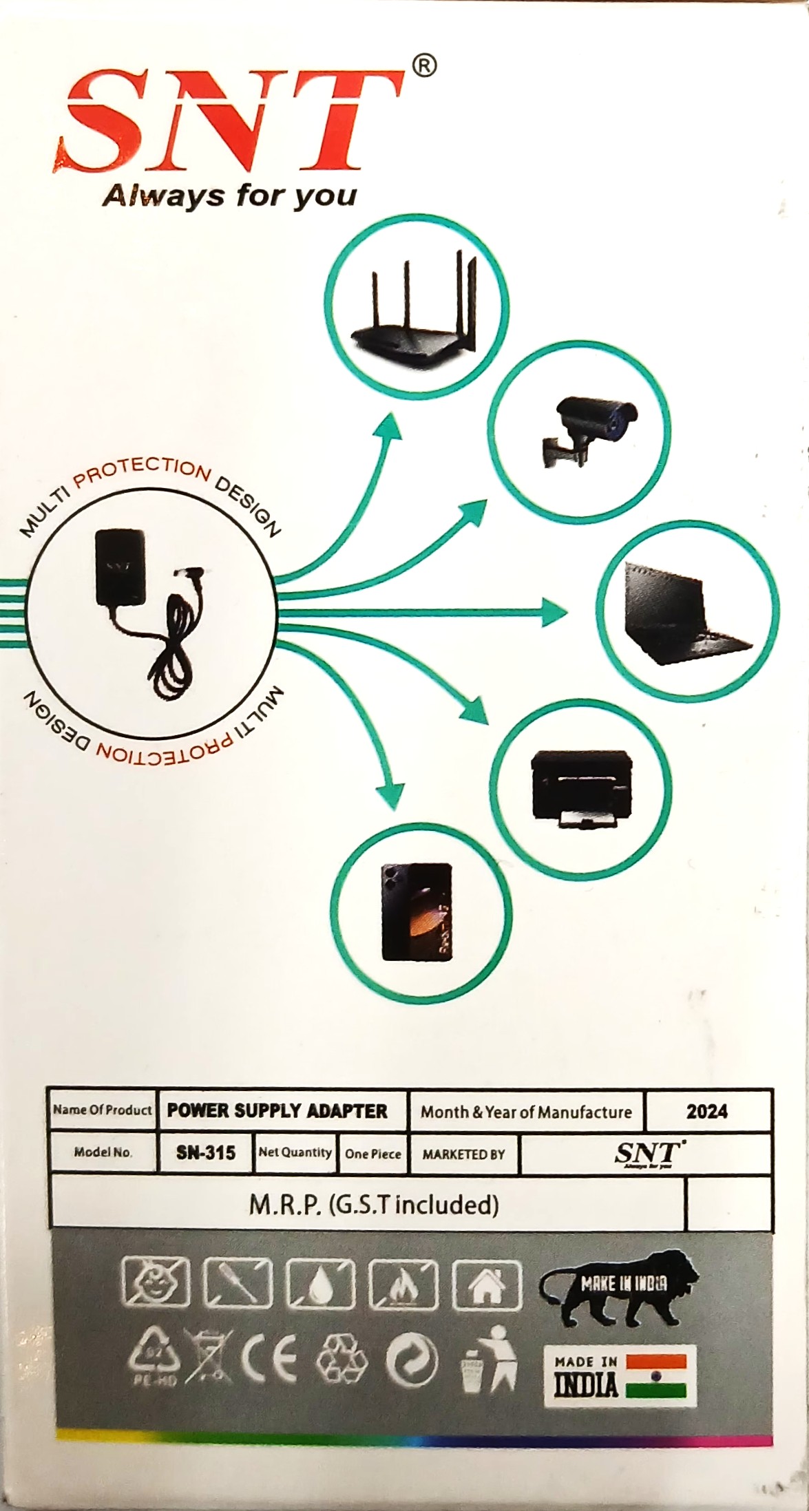 Power Adapter 12V 2A