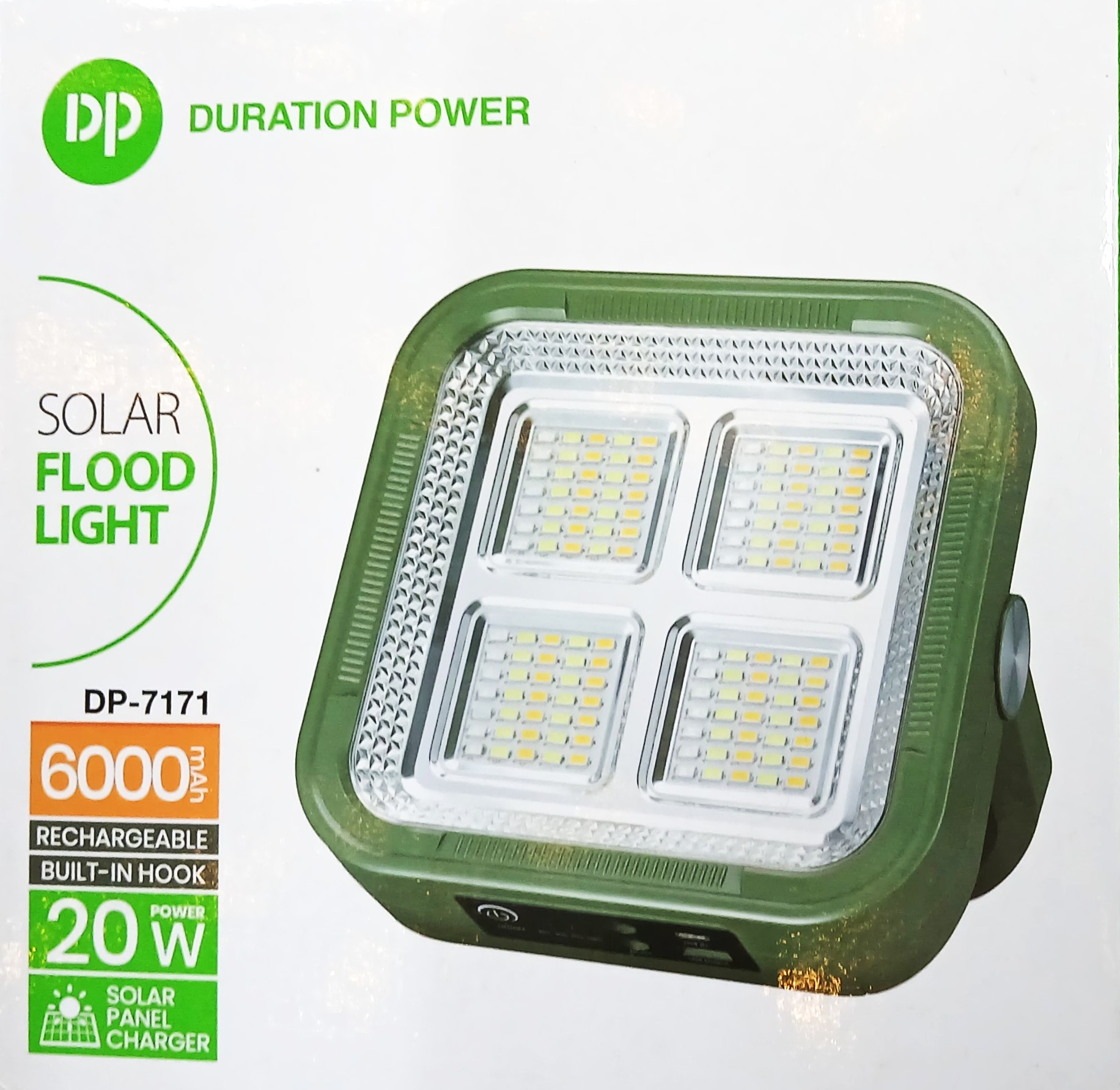 DURATION POWER - SOLAR FLOOD LIGHT