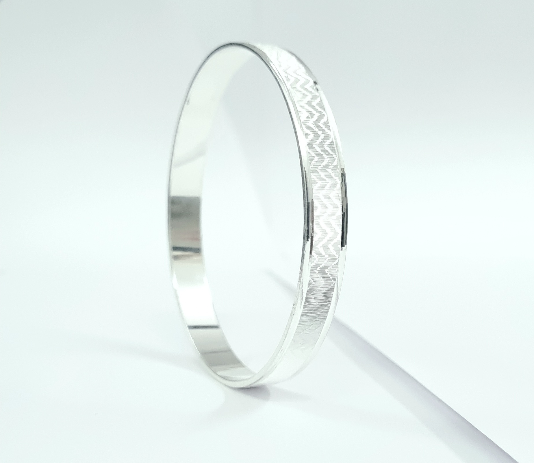 Silver 3D Kada (Unisex)