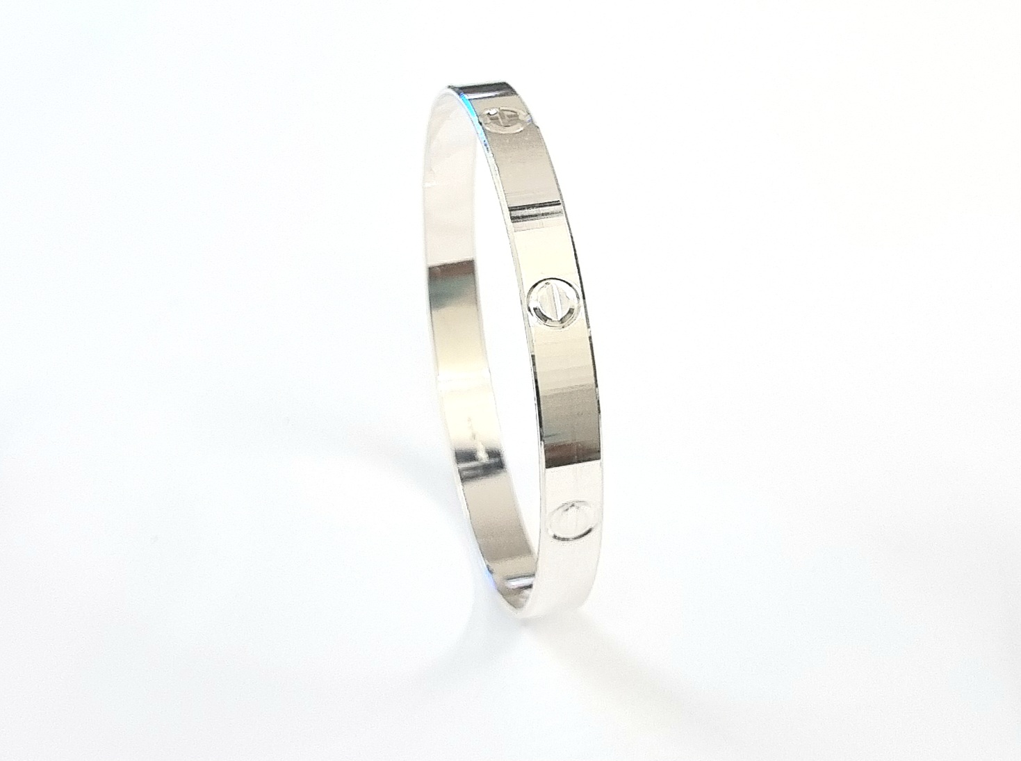 Silver Love Kada For Both Men And Women (Unisex) By Swarn Jewels