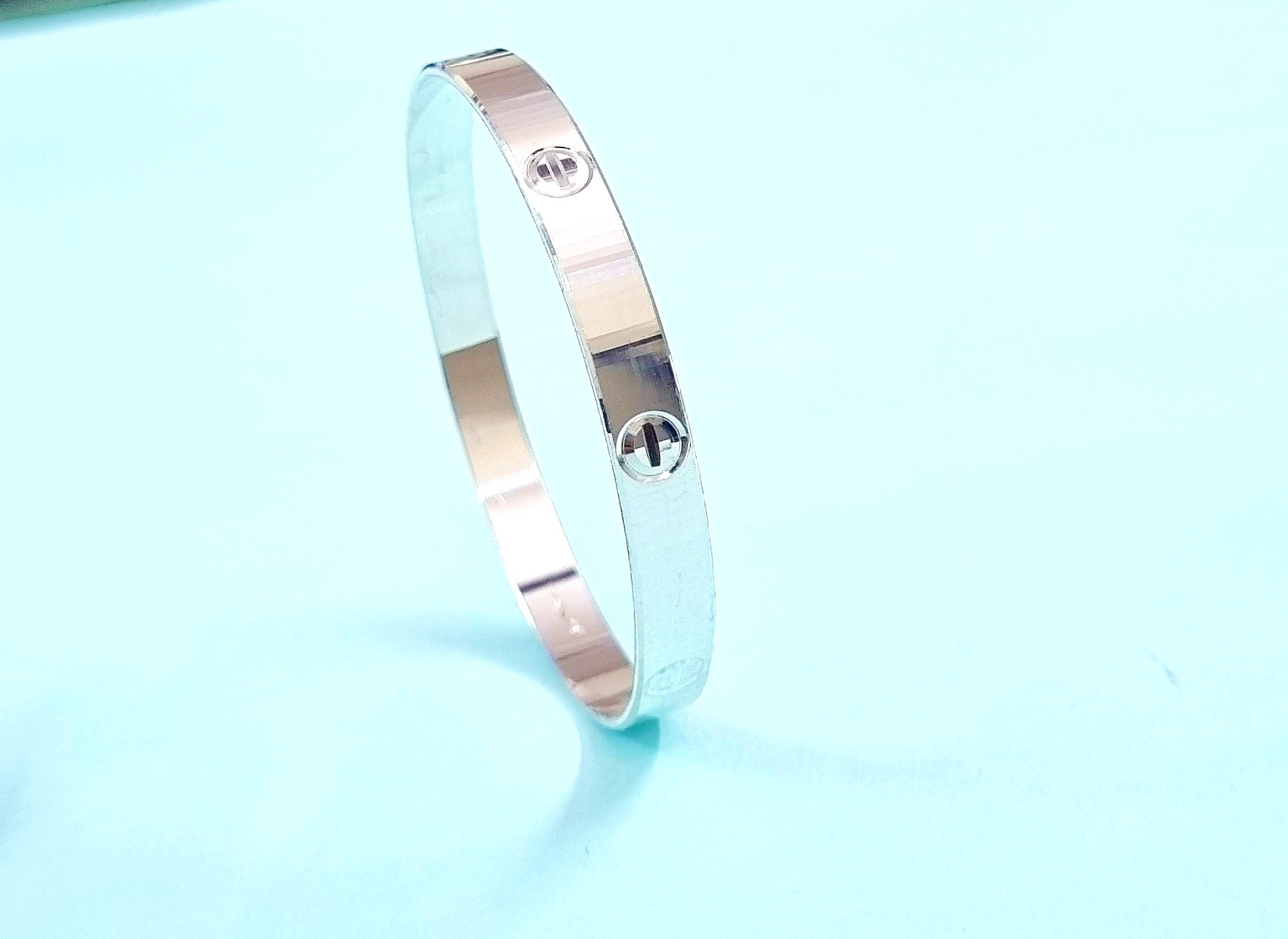  Silver Love Kada For Both Men And Women (Unisex) By Swarn Jewels