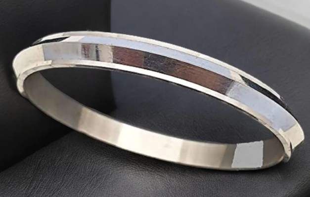 925 Sterling Plain Silver Kada For Both Mens & Women (Unisex) | Gifts for Boys & Girls | With Certificate of Authenticity