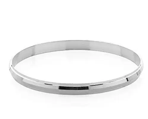 925 Sterling Plain Silver Kada For Both Mens & Women (Unisex) | Gifts for Boys & Girls | With Certificate of Authenticity