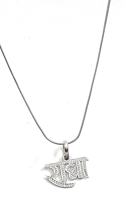 925 Sterling Silver Radha Pendant Necklace With Chain For Girls