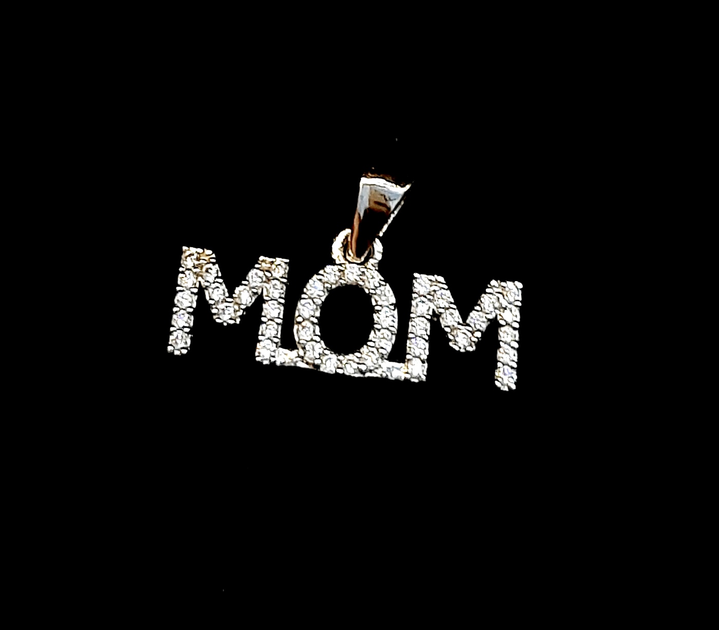 925 Sterling Silver MOM Letter Name Pendant Chain Necklace for girls | Gift For Girls | With Certificate Of Authenticity