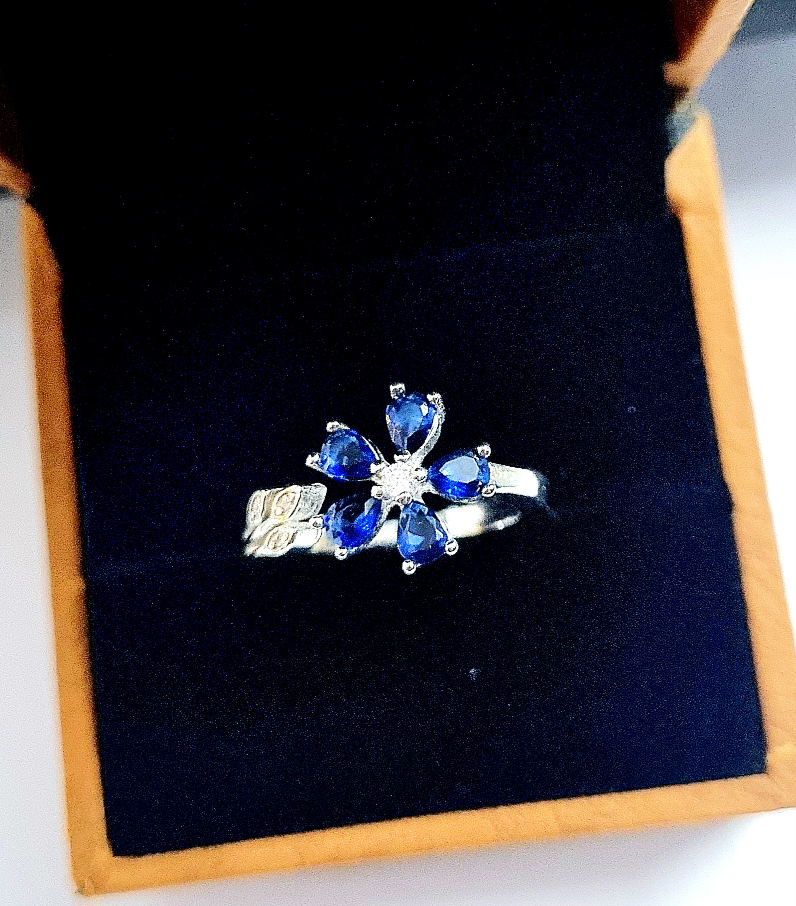 925 Sterling Silver Cute Flower Adjustable Ring | Gifts for Girls | (Adjustable Ring)