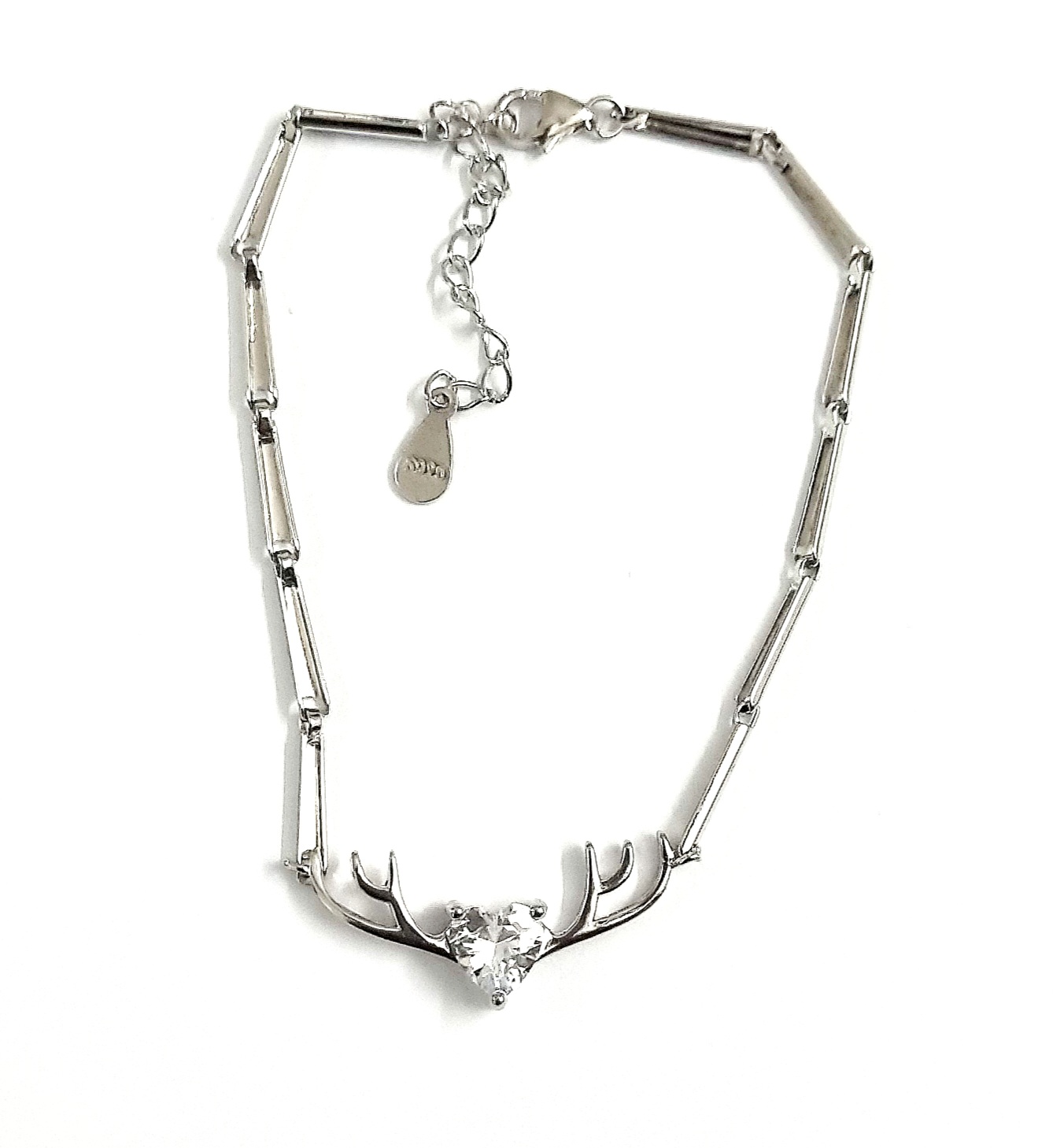 925 Sterling Silver Adjustable Deer Bracelet With Heart For Girls/Women to Gift With Certificate of Authenticity