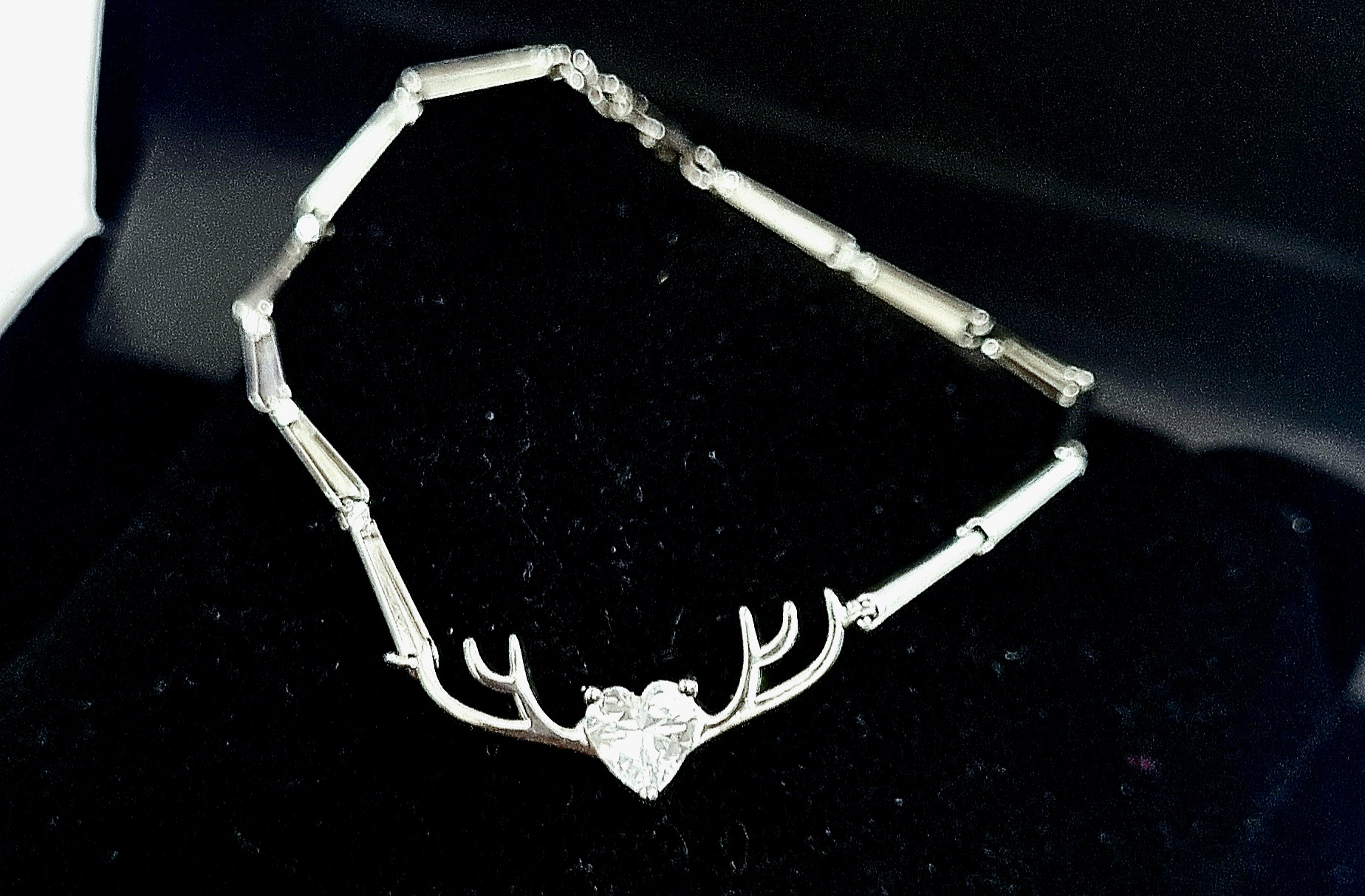 925 Sterling Silver Adjustable Deer Bracelet With Heart For Girls/Women to Gift With Certificate of Authenticity