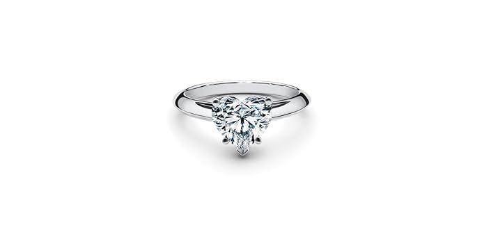 925 Sterling Silver Heart Solitaire Girls Finger Ring Size - 8 | Gifts for Girls | Solitaire Ring