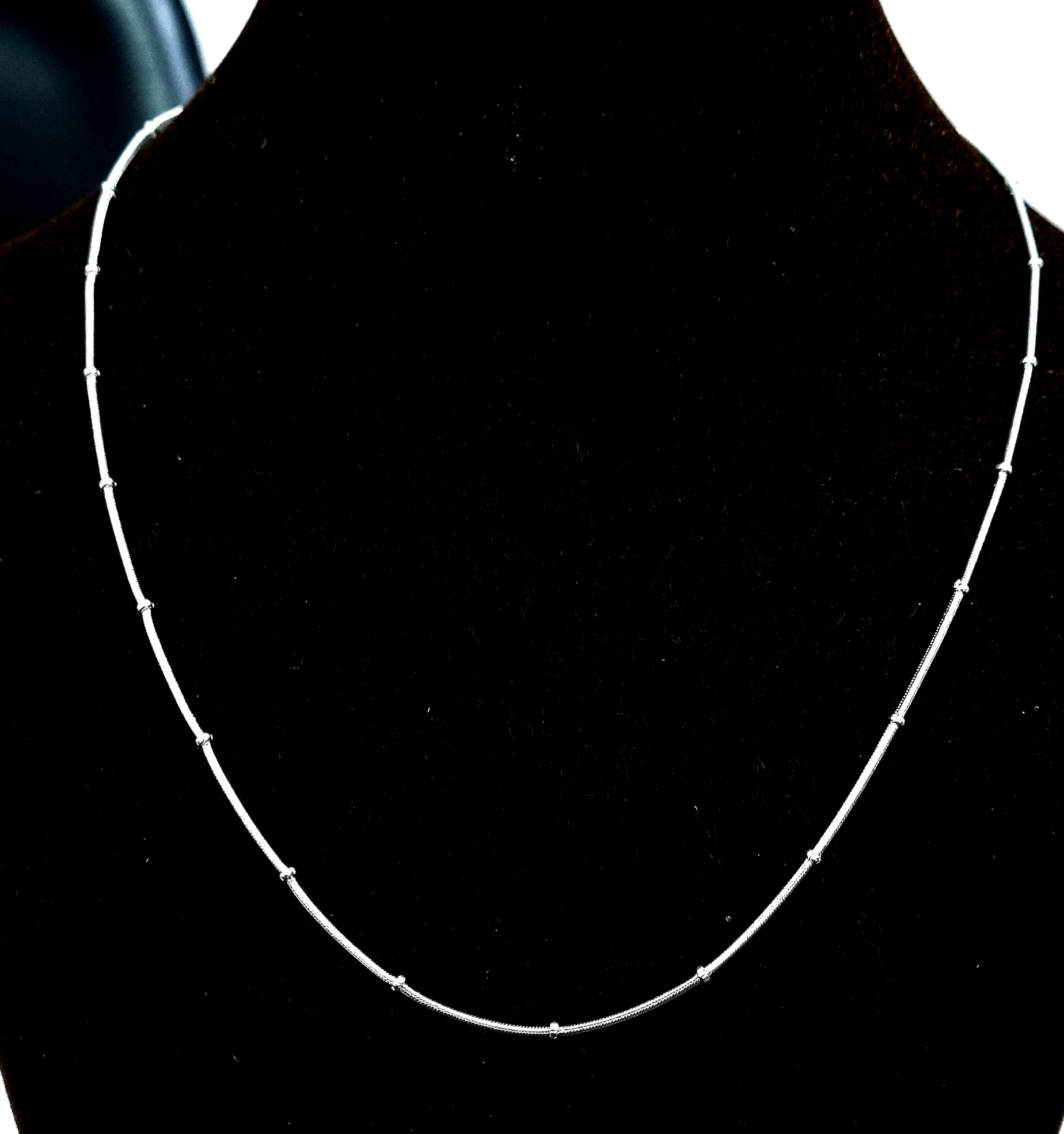 925 Sterling Silver Italian Ball Chain . 20 Inch Length with certificate of authenticity