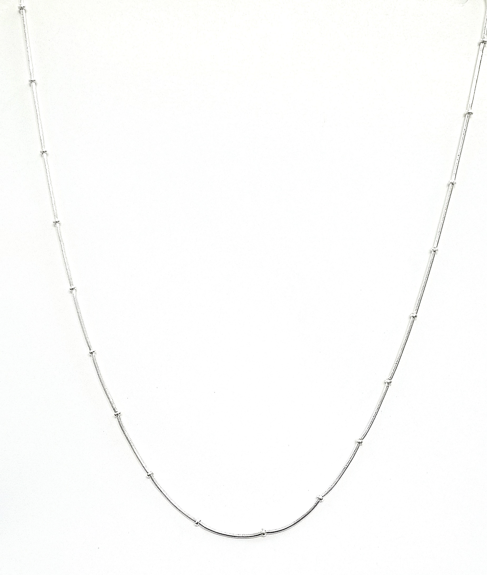 925 Sterling Silver Italian Ball Chain . 20 Inch Length with certificate of authenticity