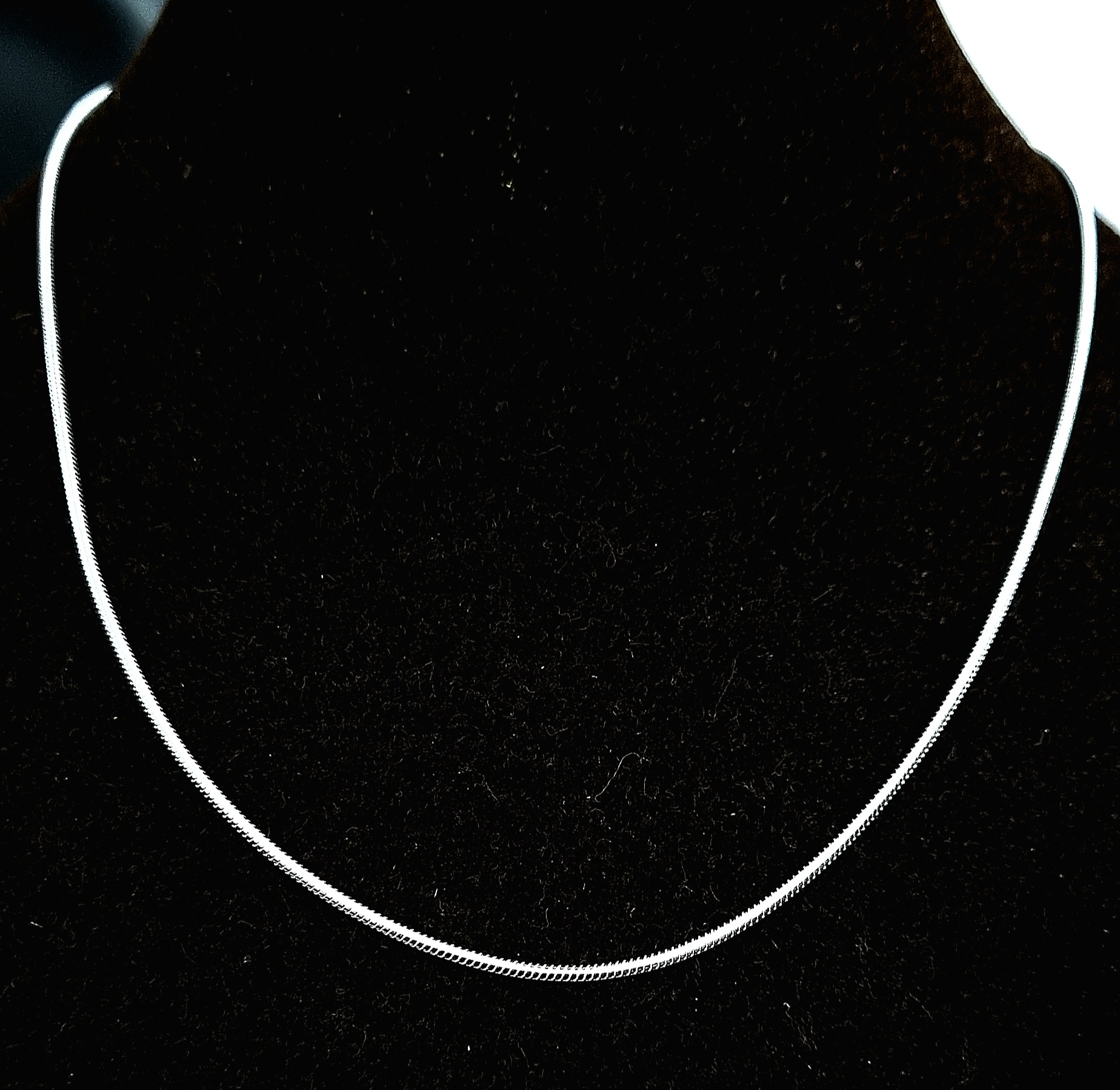 925 Sterling Silver Snake Chain Necklace 18 Inch Length