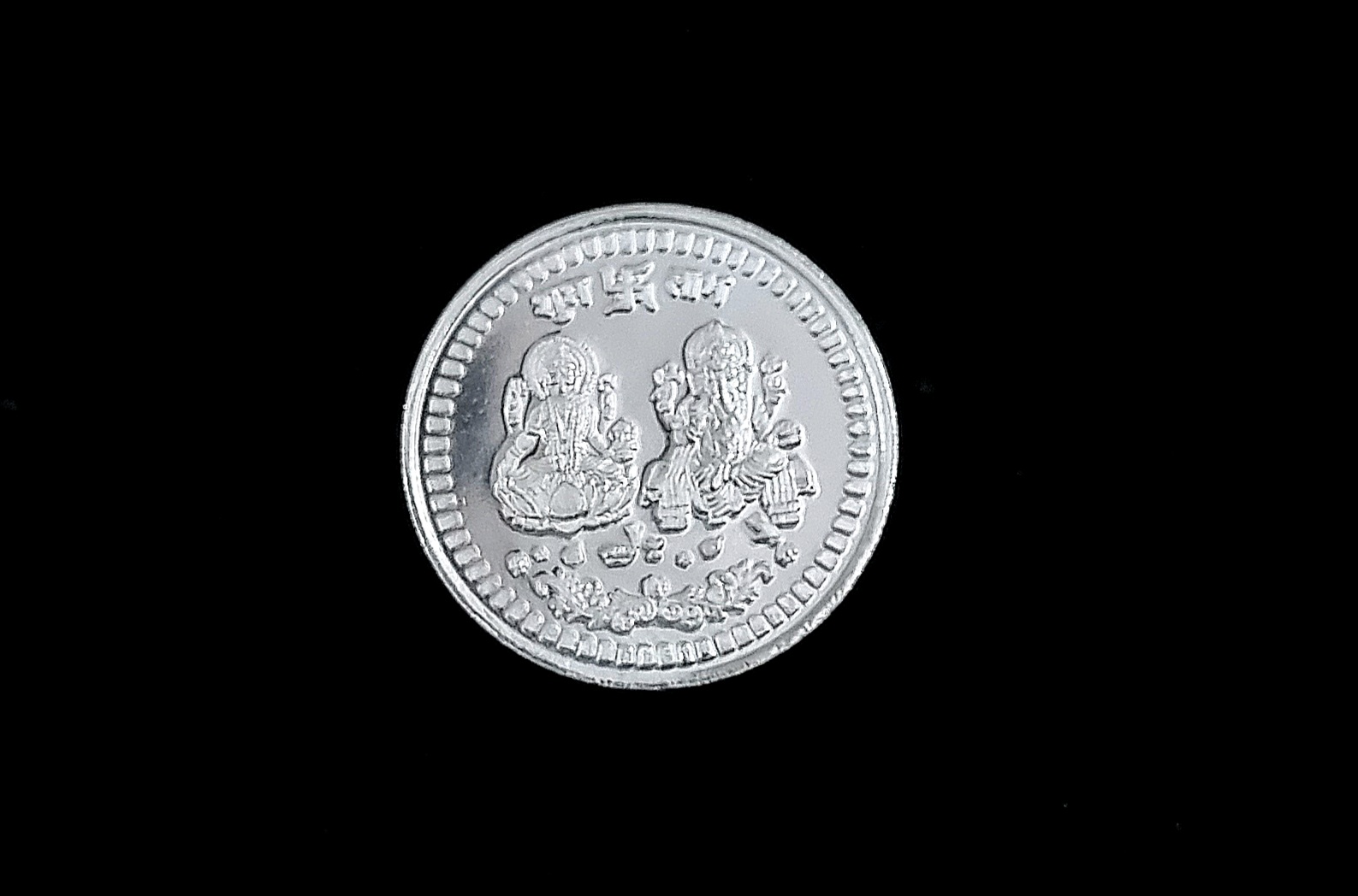 10 Grams Pure 999 Laxmi Ganesh Silver Coin