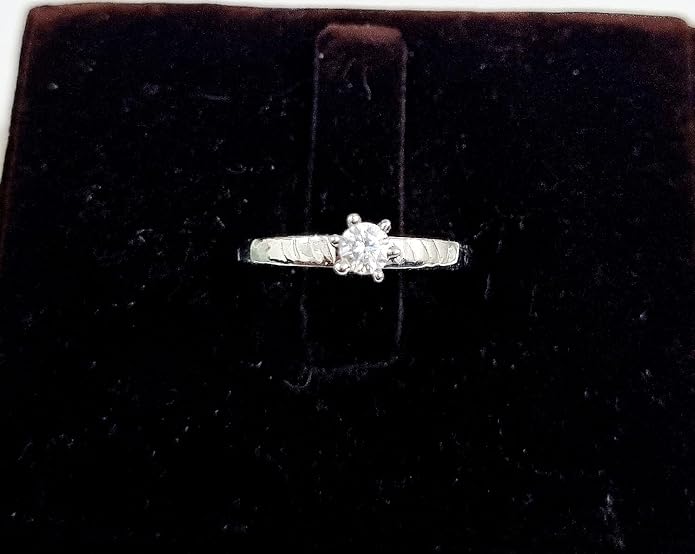 925 Sterling Silver Solitaire Girls Cubic Zirconia Ring | Gifts for Girls