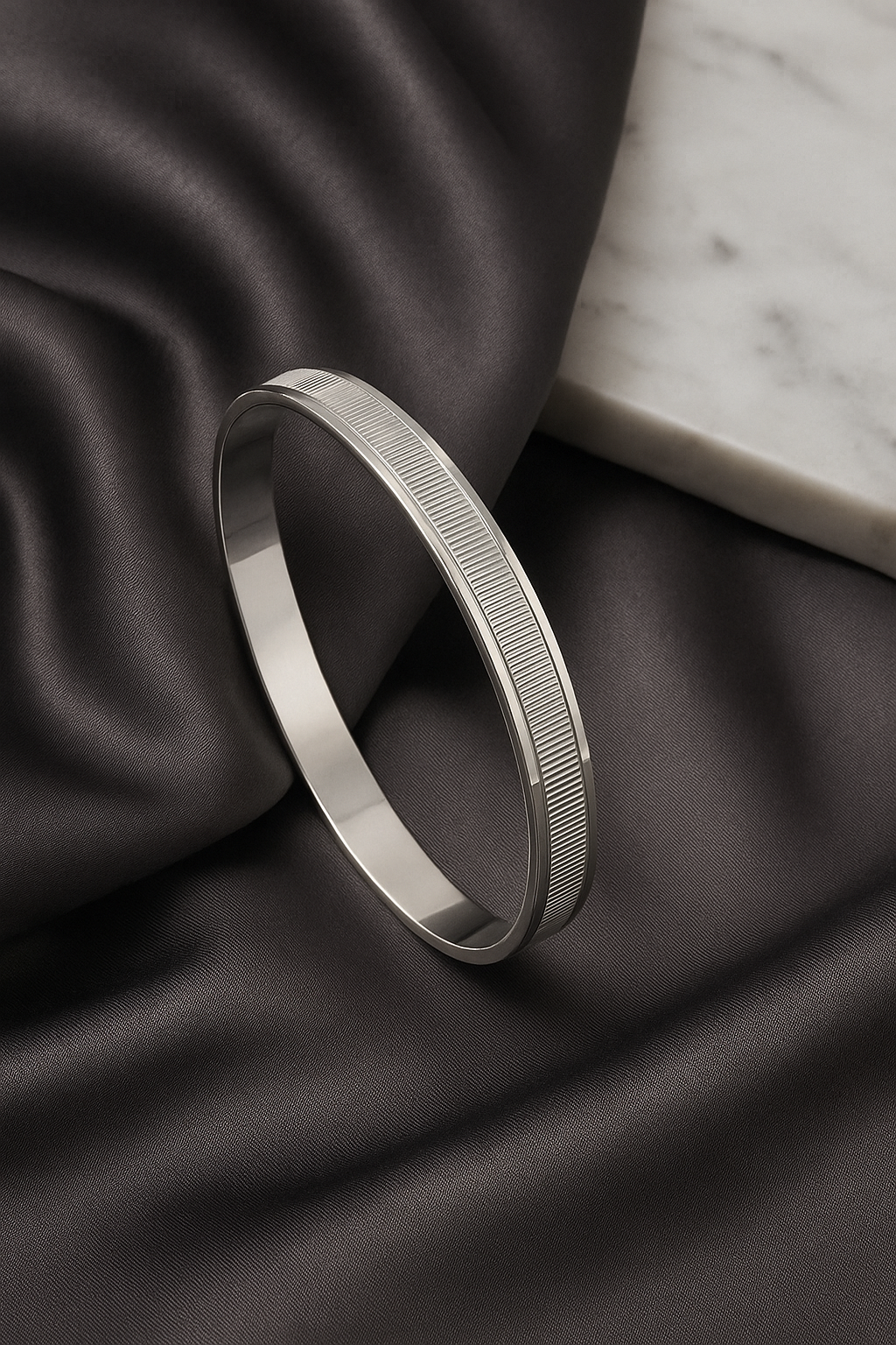 Silver Bangle (Kada) for Men & Women (Unisex)
