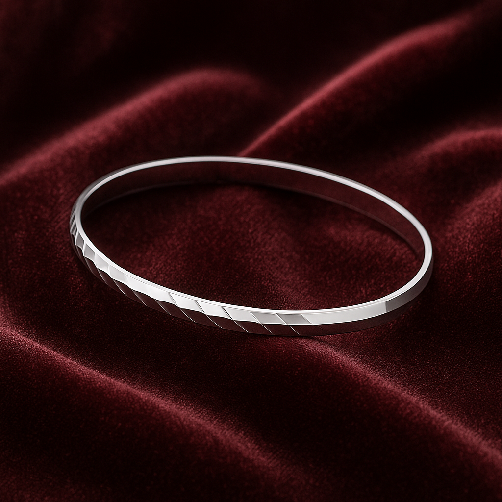 Designer Silver bangle By swarn jewels