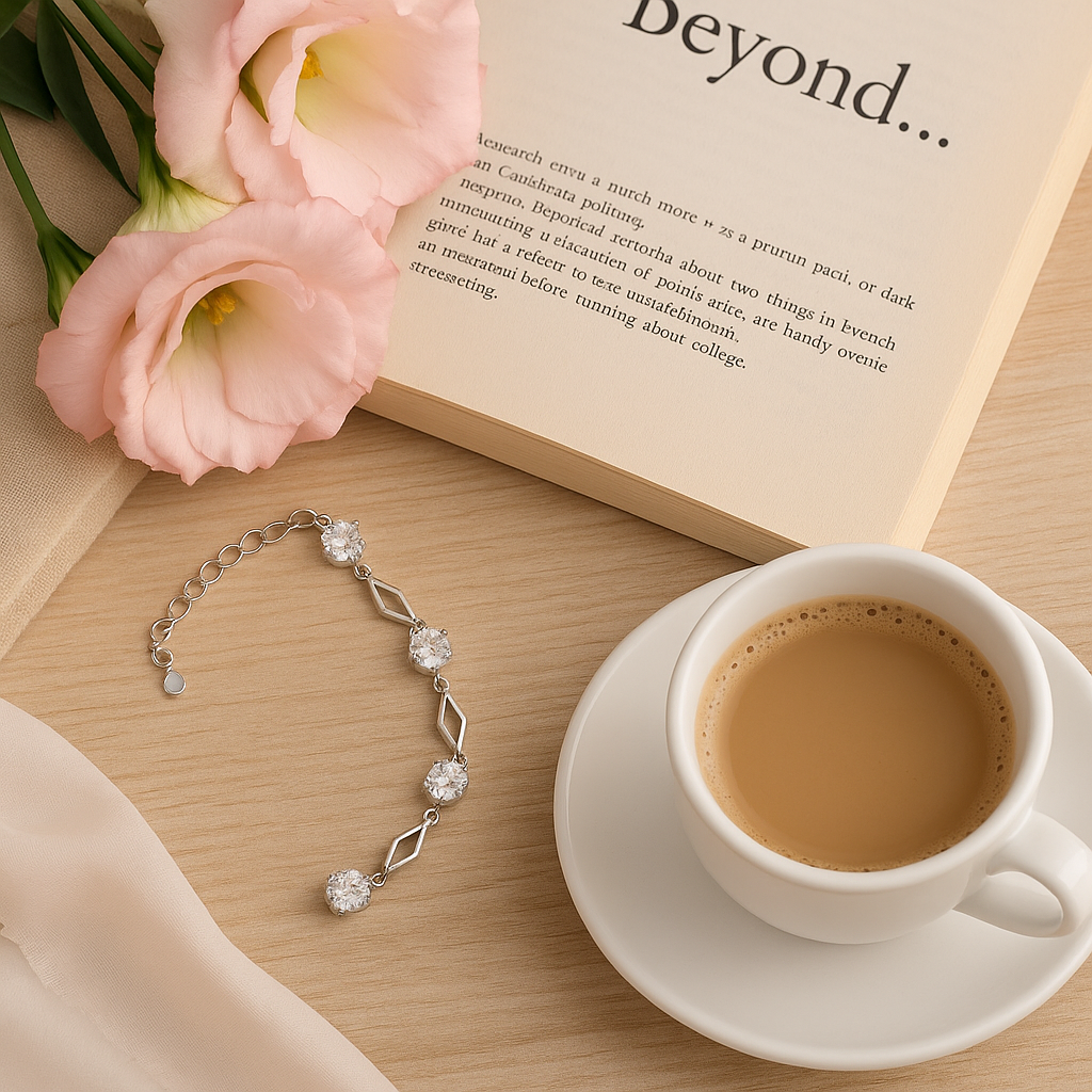 Silver Solitaire Bracelet