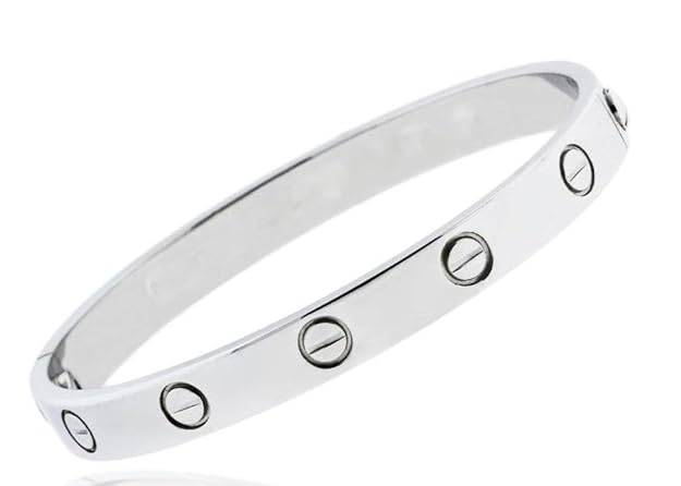 Silver Love Kada For Both Men And Women (Unisex) By Swarn Jewels