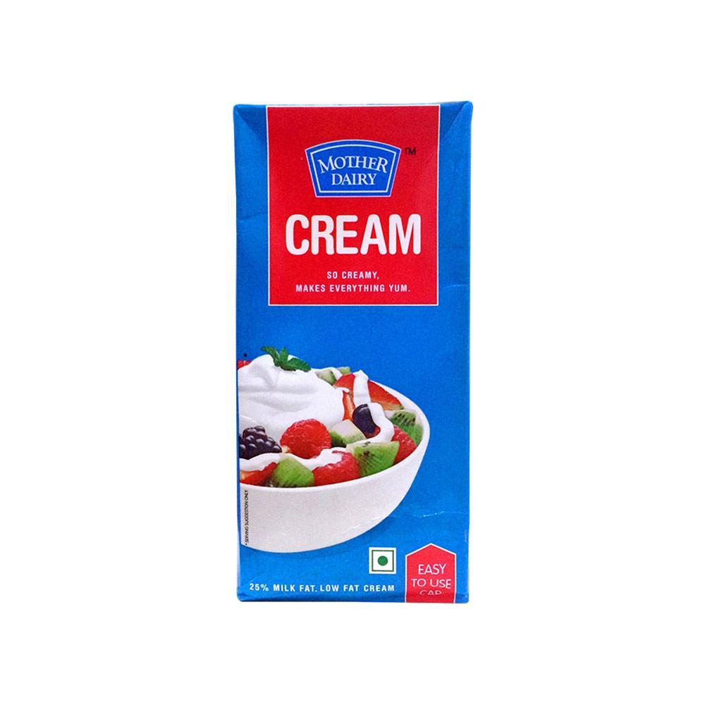 MOTHER DAIRY FRESH CREAM (200ml/1L)