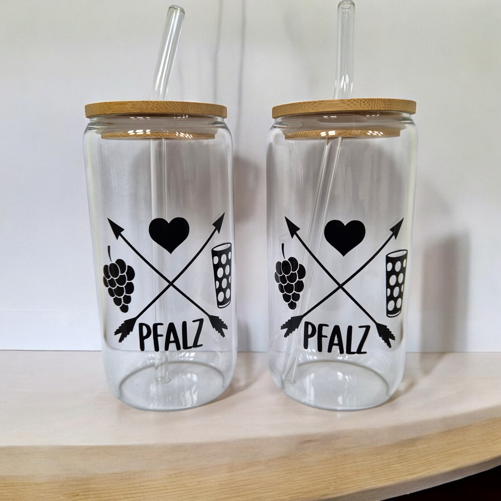 Pfalzliebe Trinkgläser mit Deckel