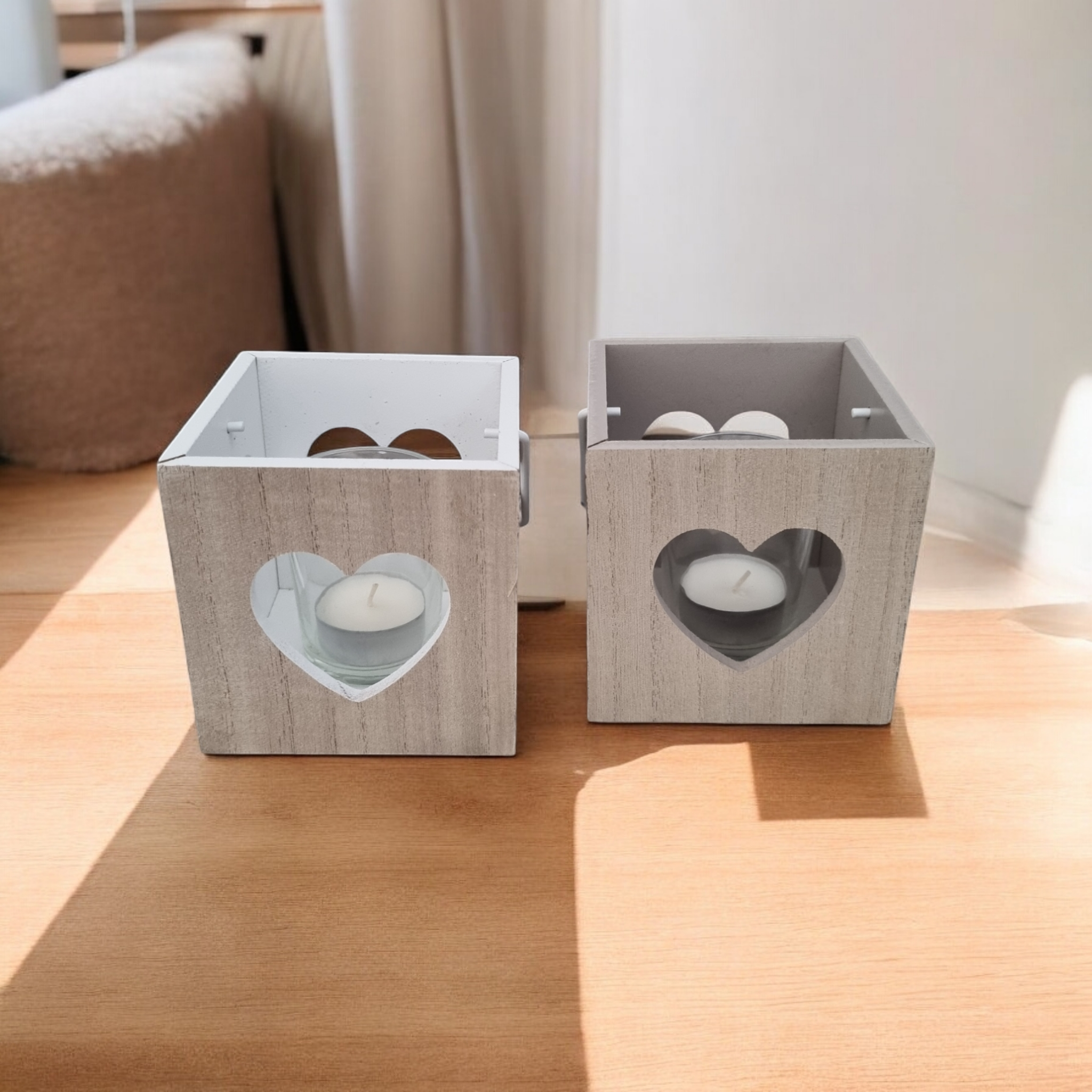 Teelichthalter aus Holz