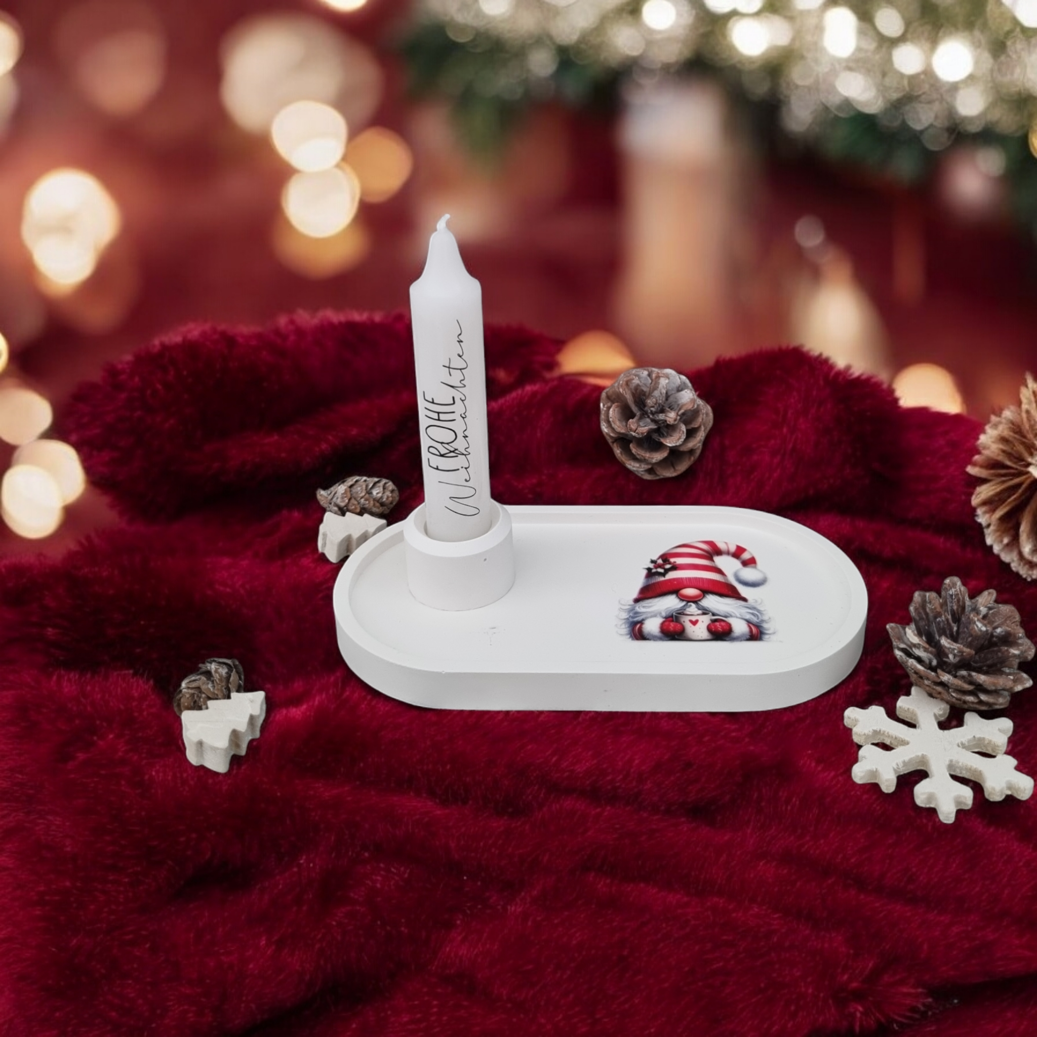 Wichtelteller mit Kerze