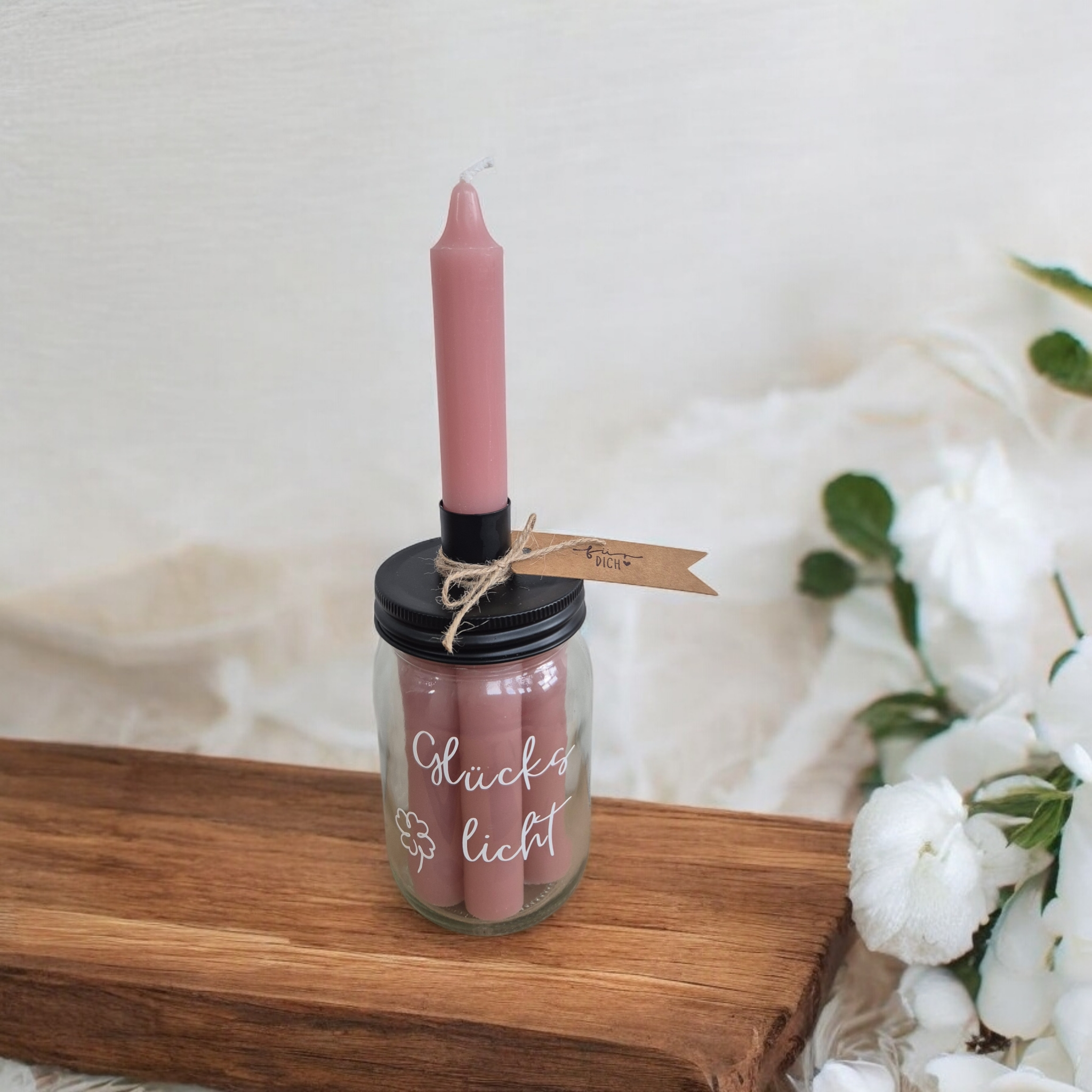 Kerzenglas Glückslicht