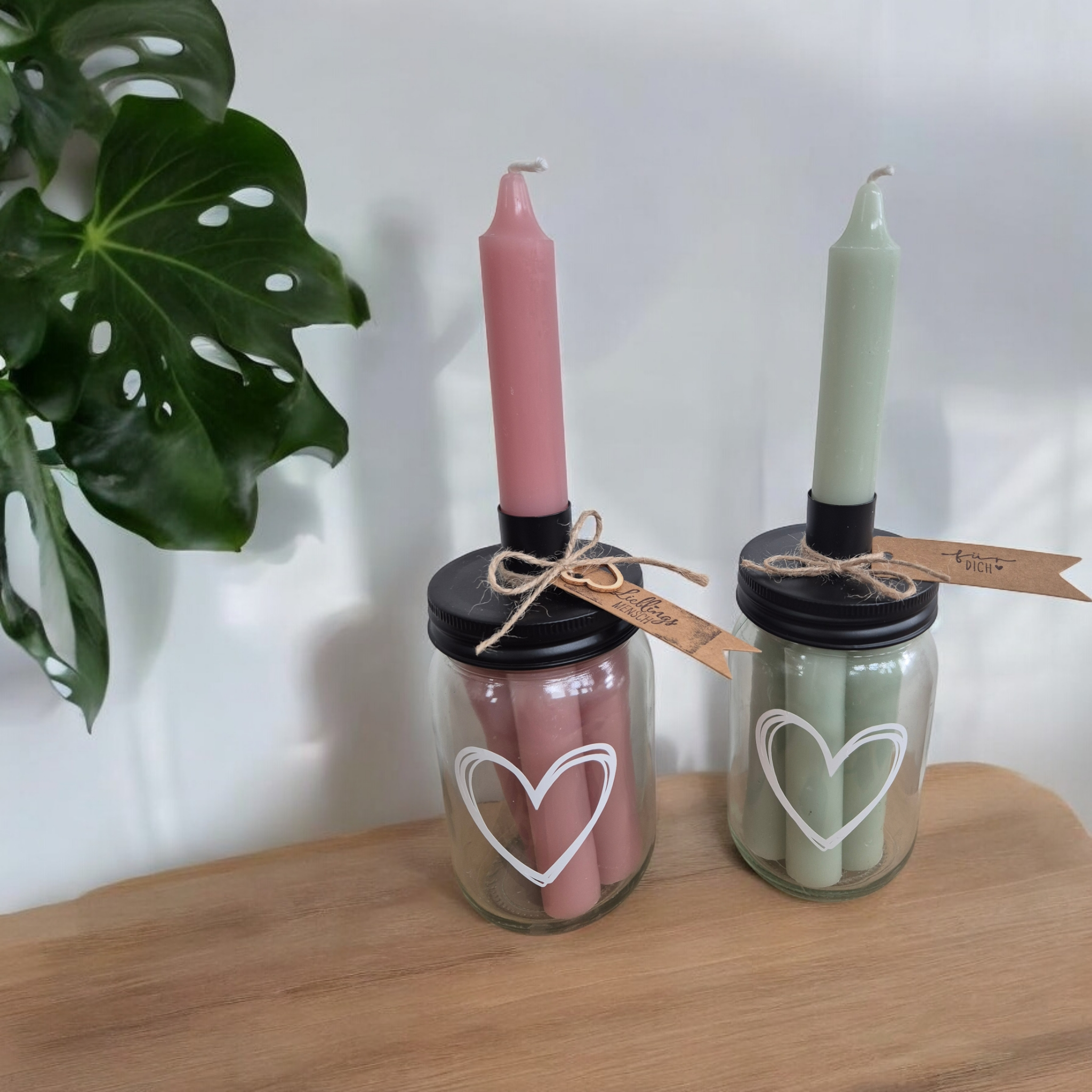 Kerzenglas Herz