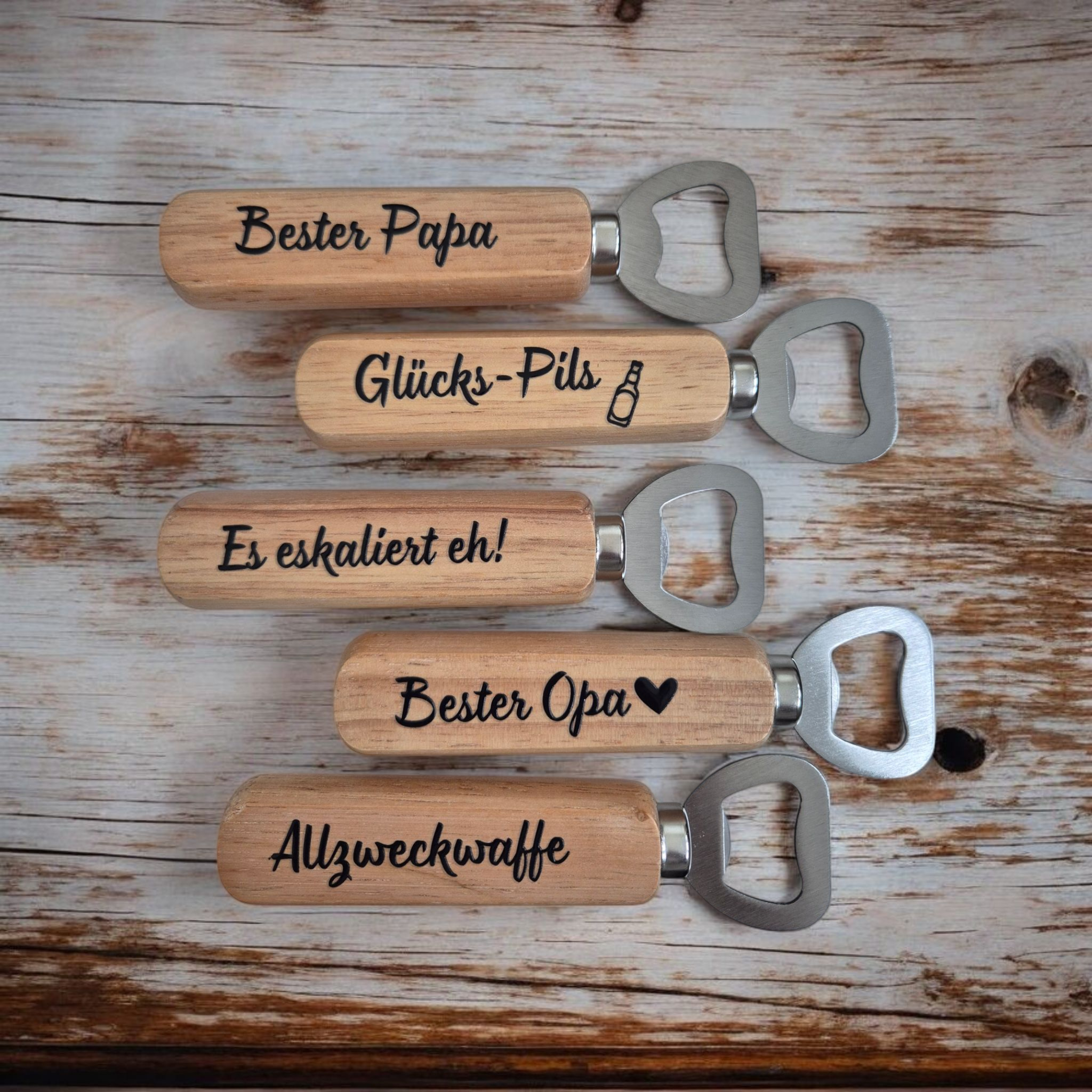 Flaschenöffner aus Holz