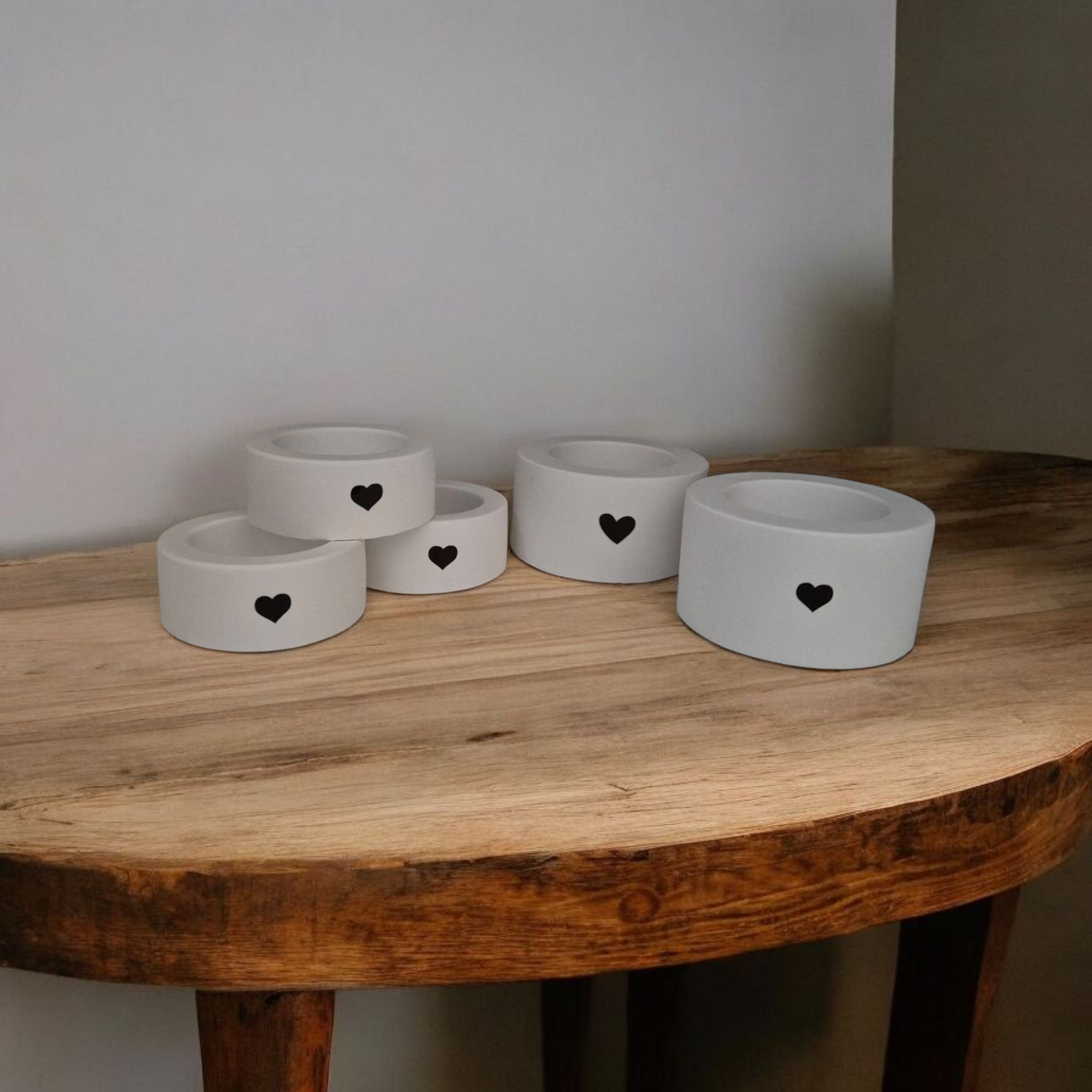 Teelichthalter mit Herz