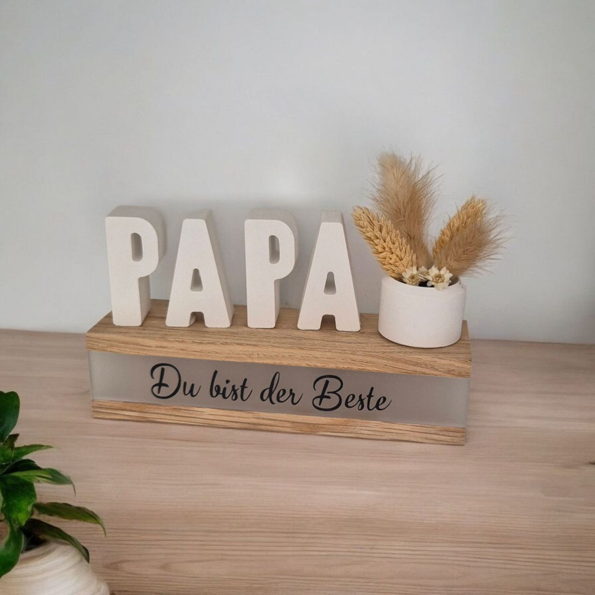 Der Beste Papa - Trockenblumen