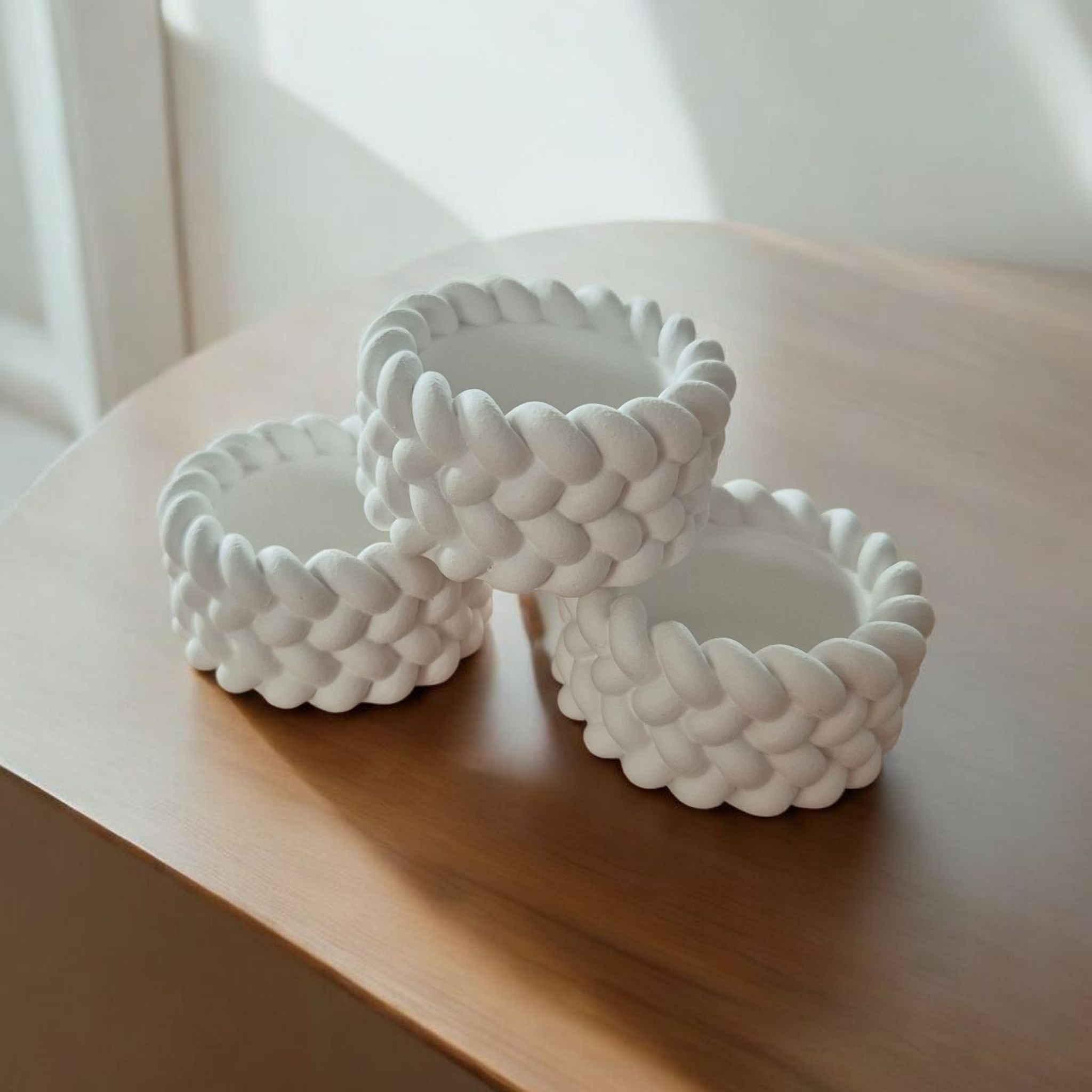 Teelichthalter geflochten