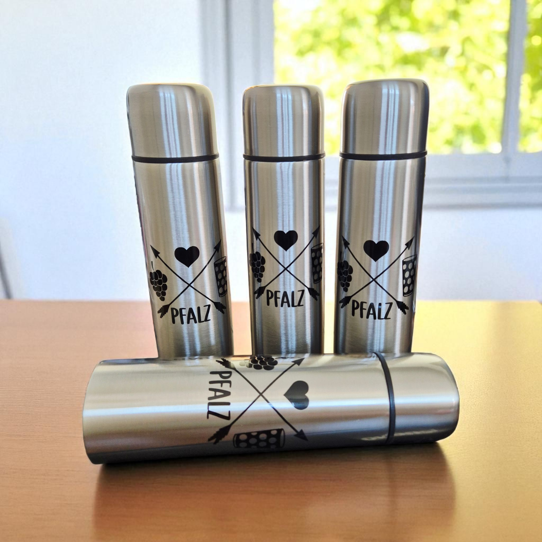 Edelstahl Thermosflasche 'Pfalz'