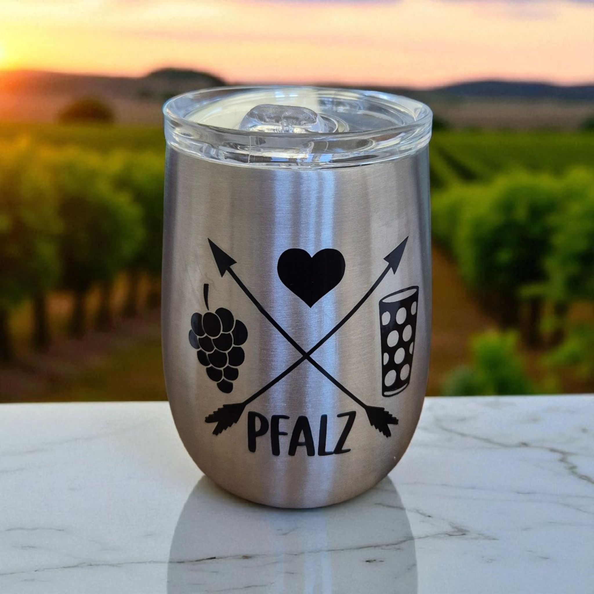 Edelstahl Thermosbecher 'Pfalz'