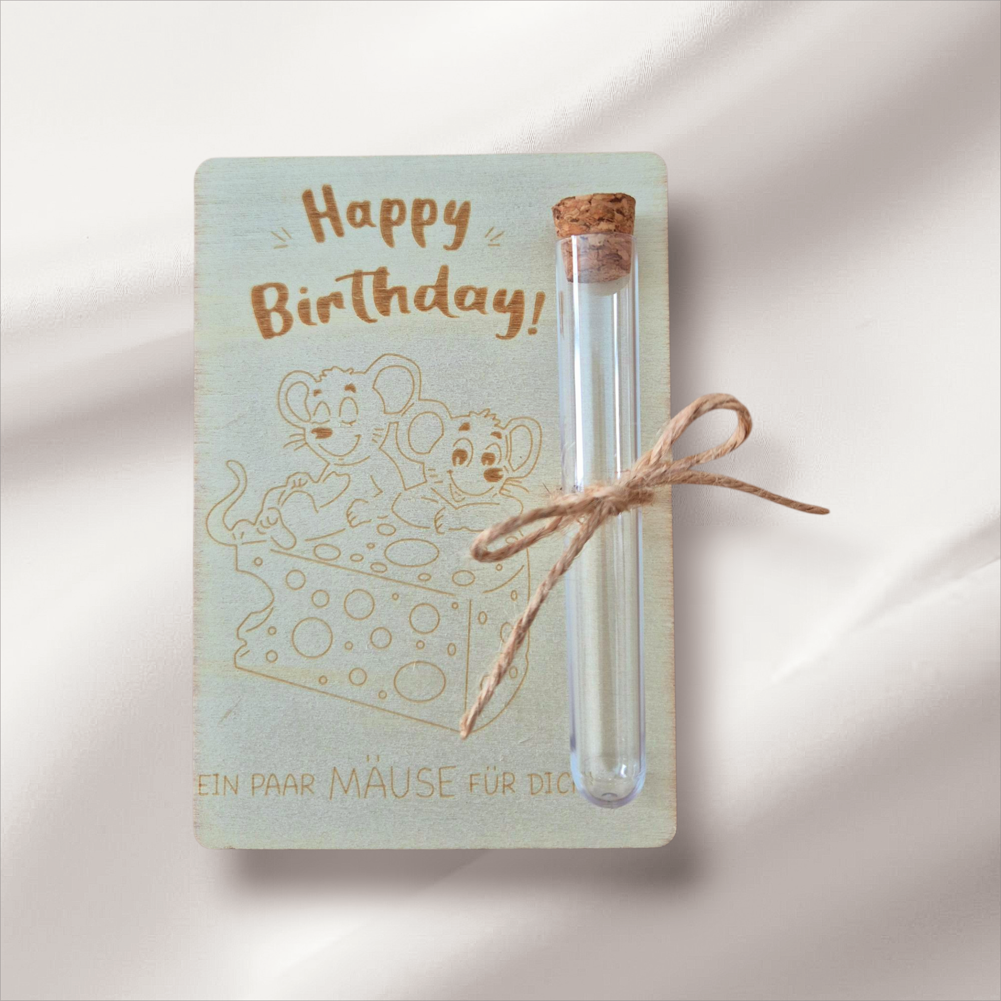 Wunscherfüller zum Geburtstag aus Holz