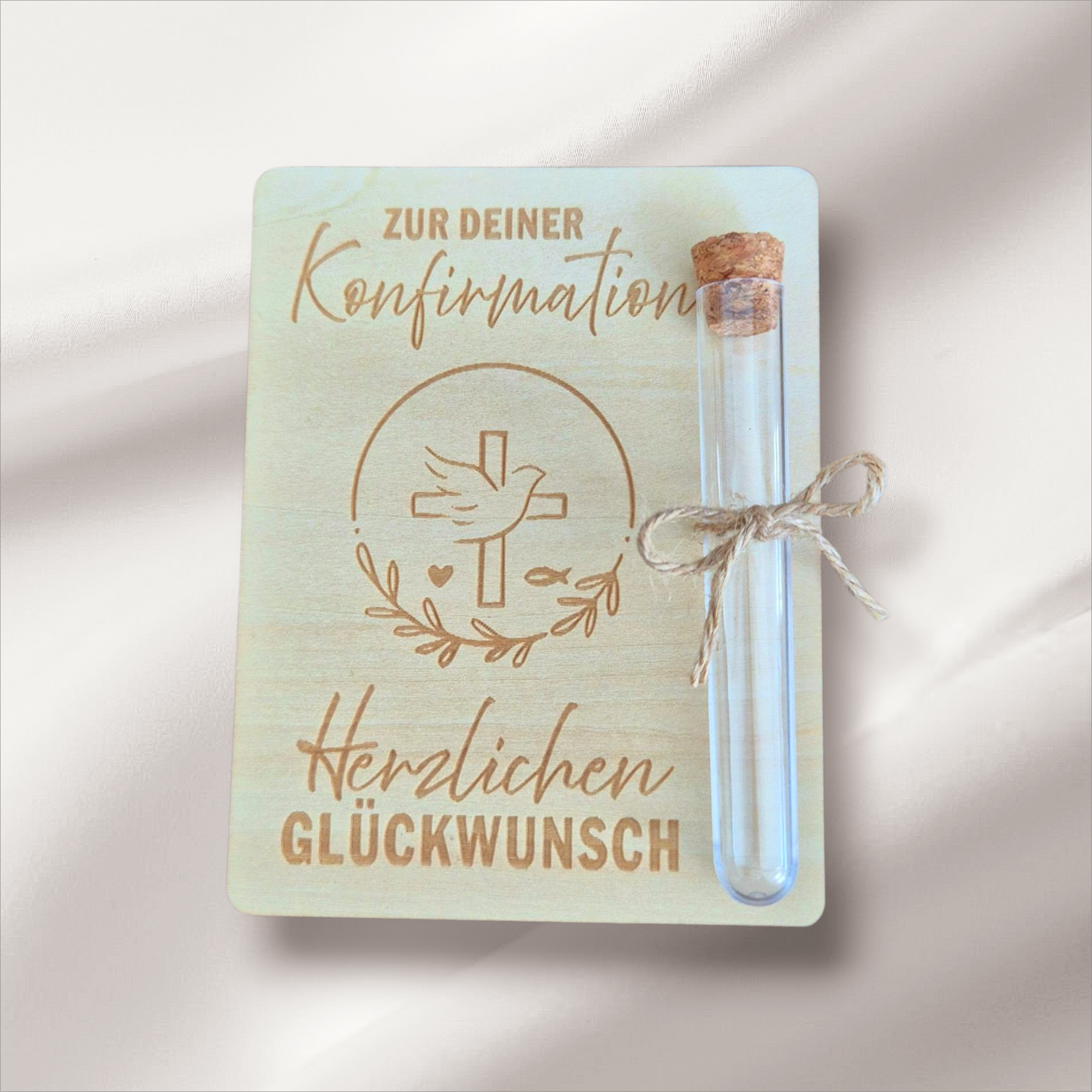 Wunscherfüller zur Konfirmation aus Holz 