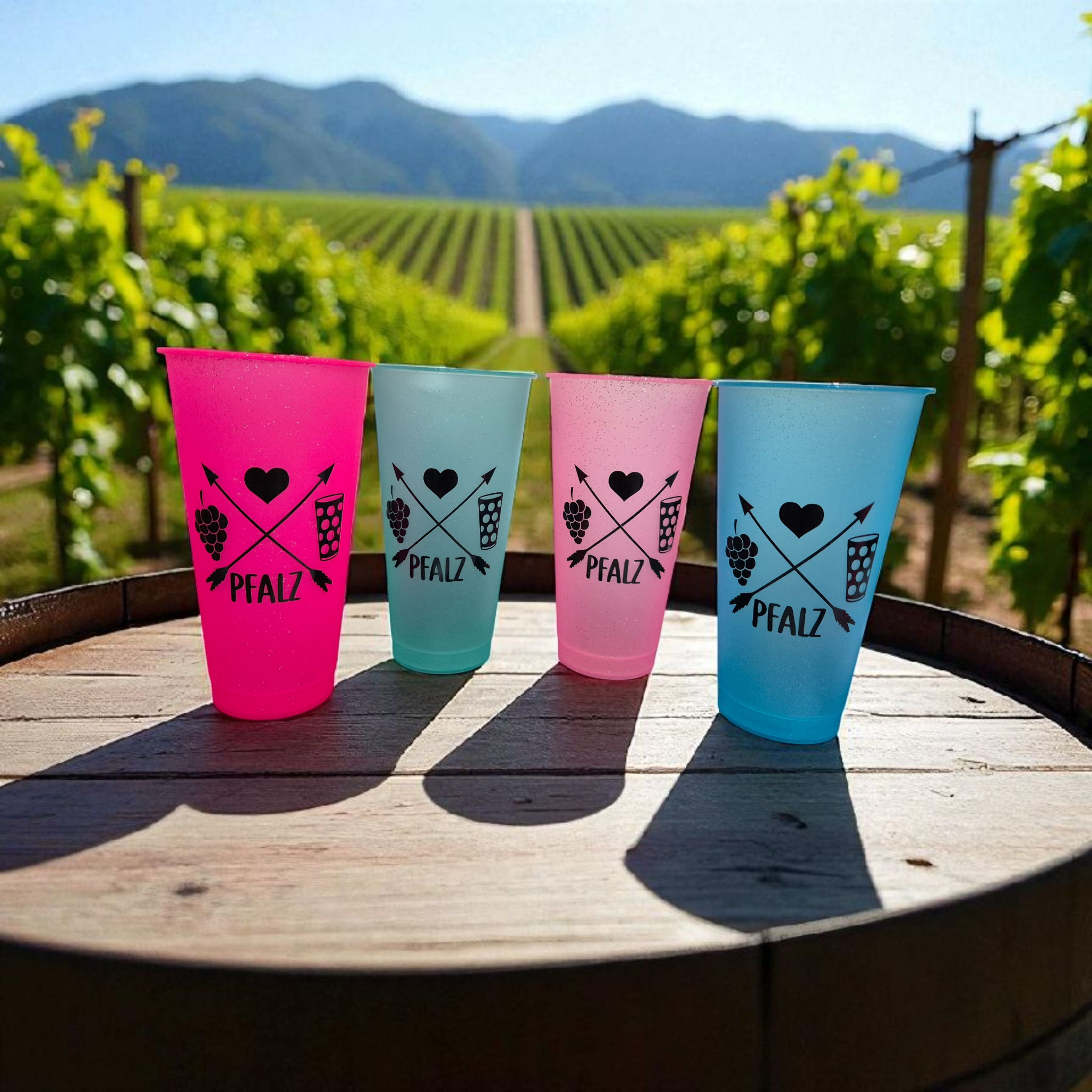 Pfalzliebe Becher to Go (XXL) Glitzer Edition