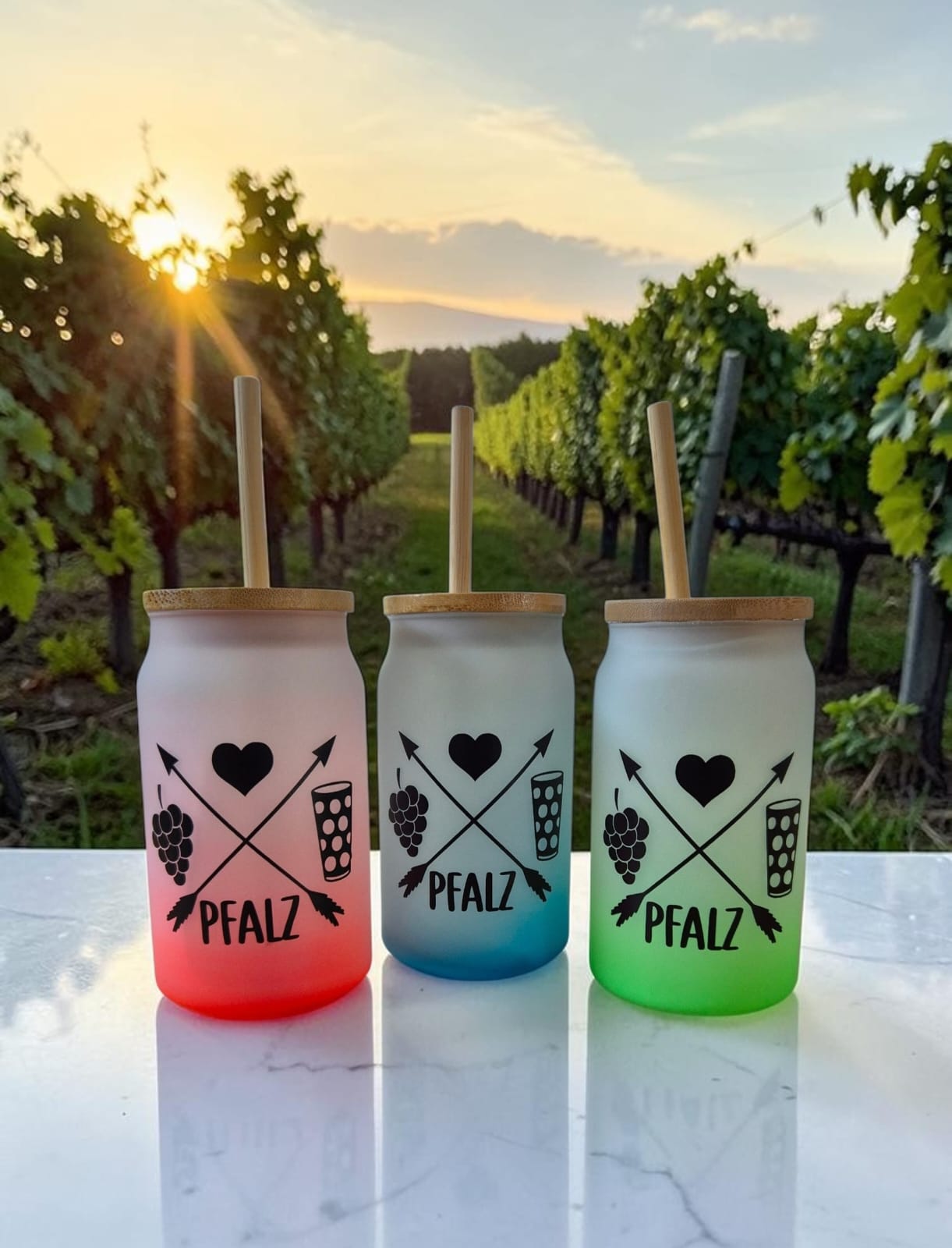 Pfalzglas Milchig