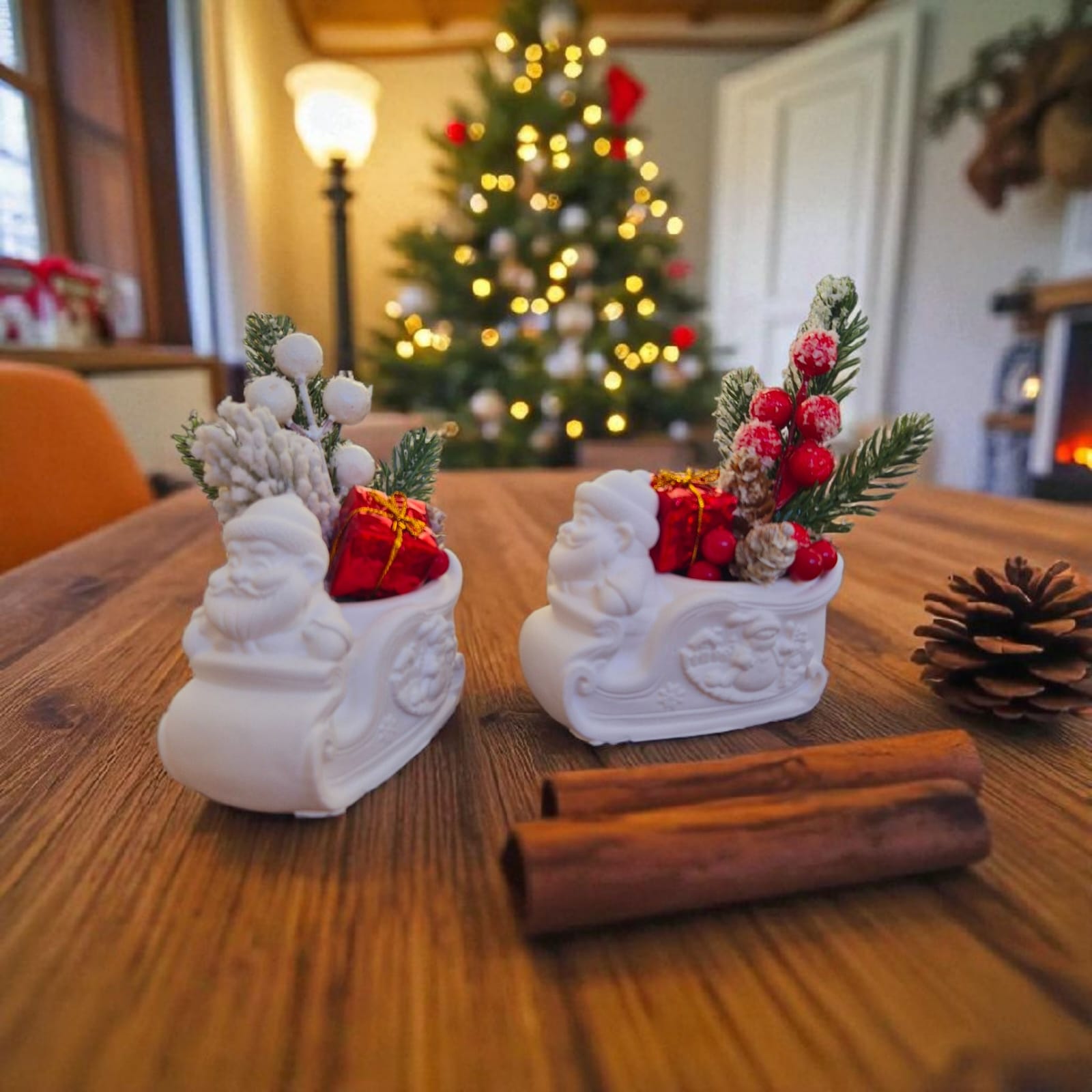 Winterlicher Dekoschlitten